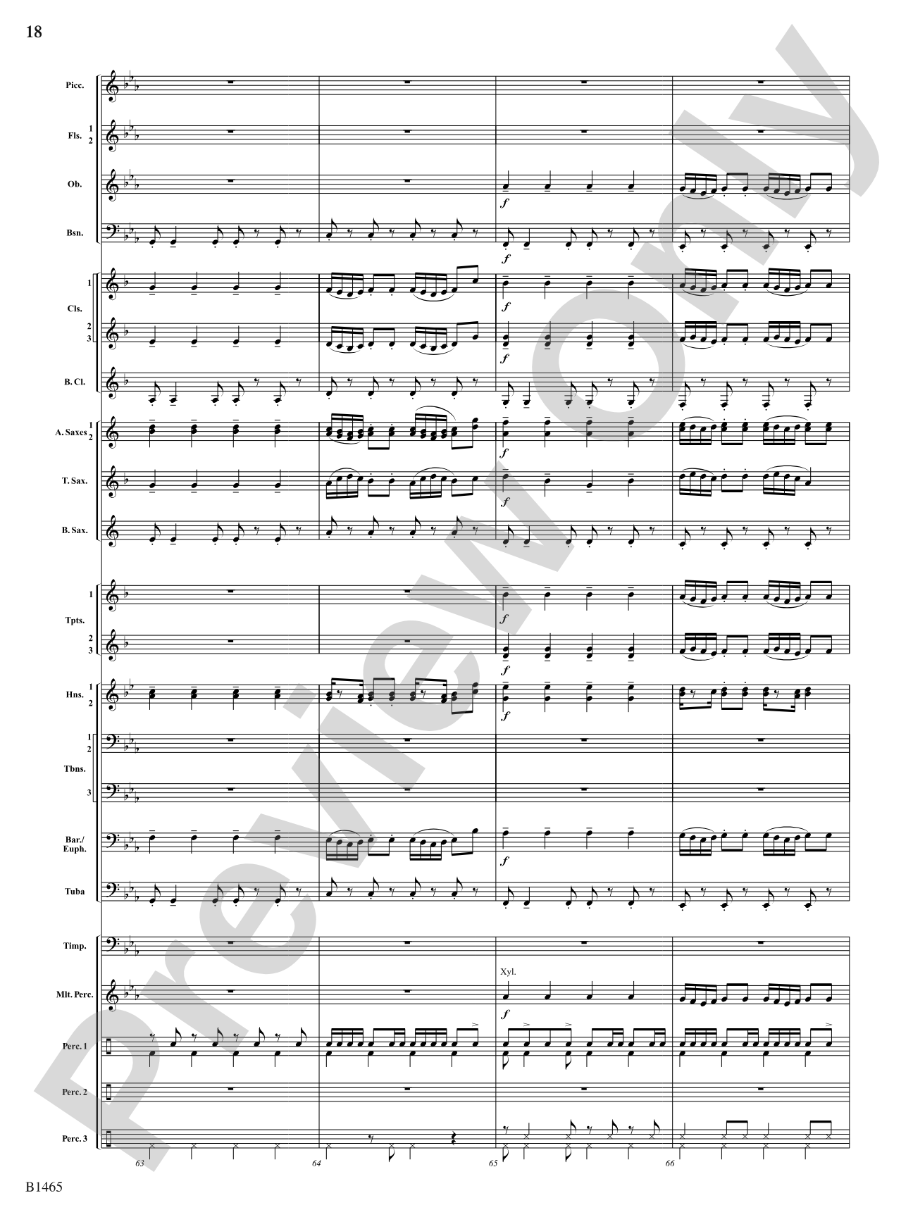 Moravian Dance: Concert Band Conductor Score & Parts