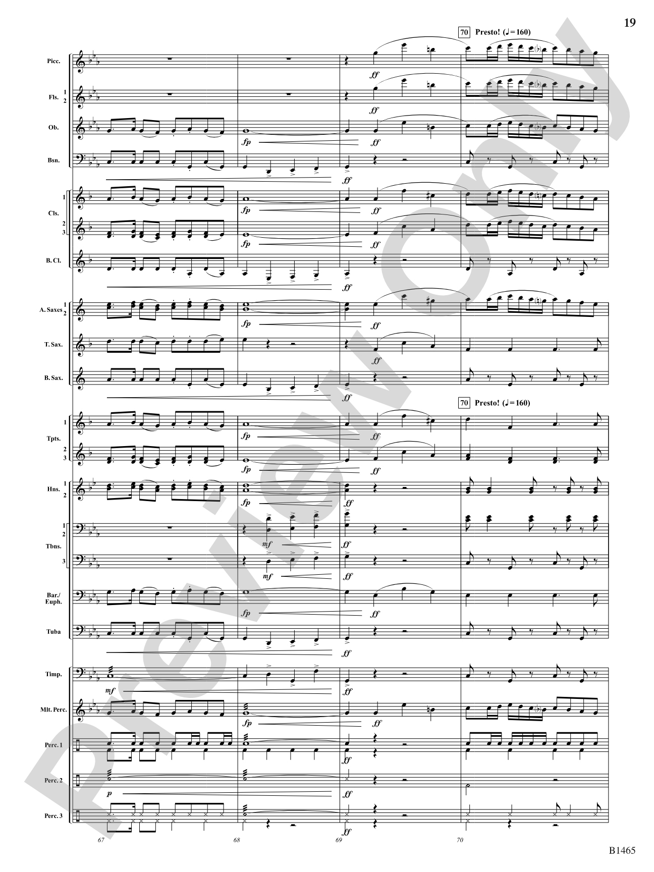 Moravian Dance: Concert Band Conductor Score & Parts