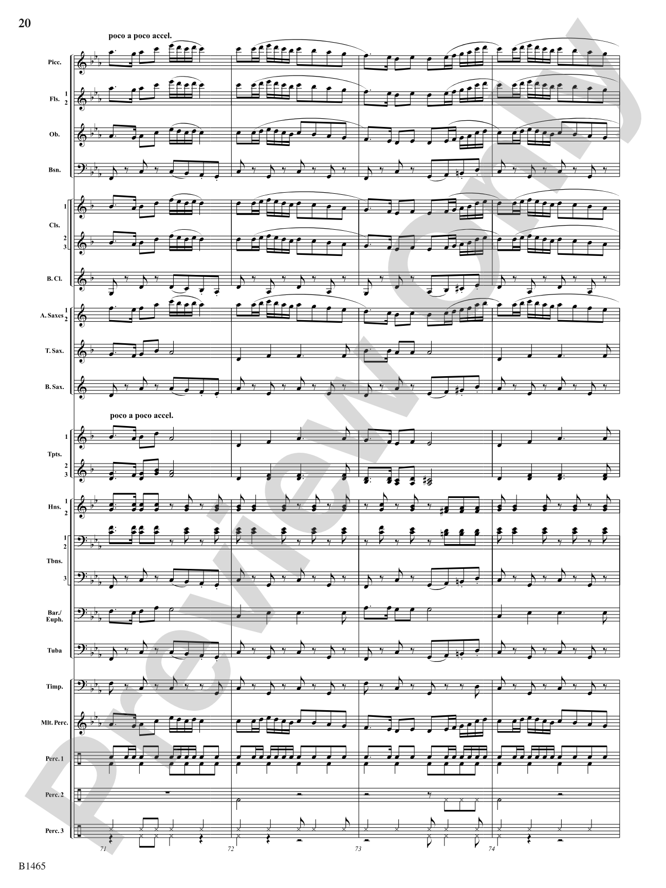 Moravian Dance: Concert Band Conductor Score & Parts
