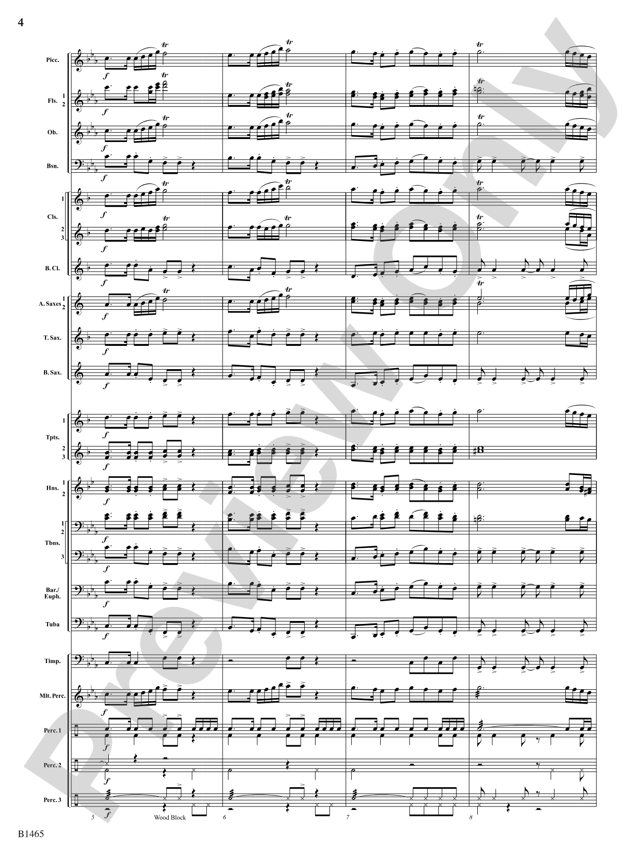 Moravian Dance: Concert Band Conductor Score & Parts