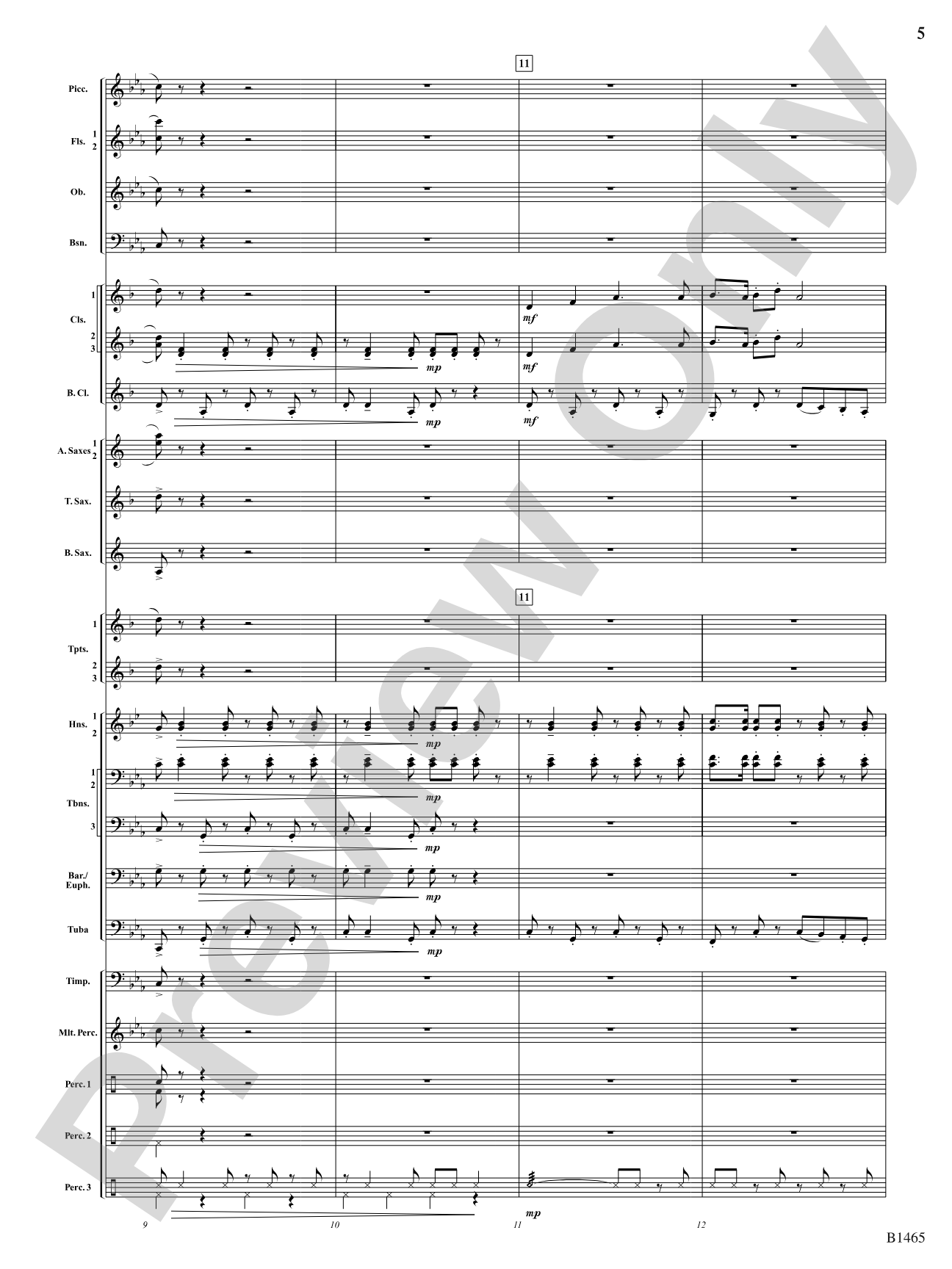 Moravian Dance: Concert Band Conductor Score & Parts