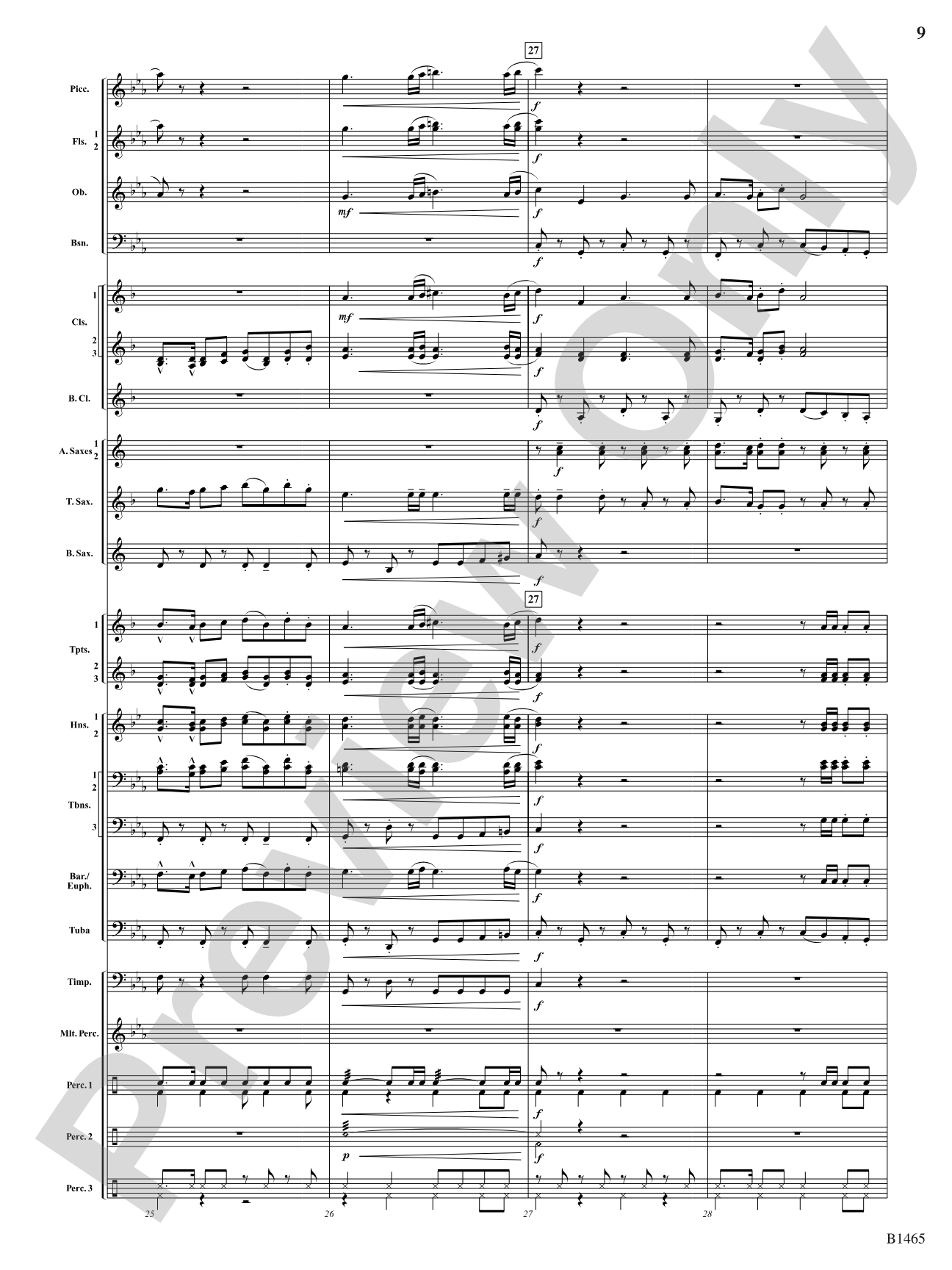 Moravian Dance: Concert Band Conductor Score & Parts