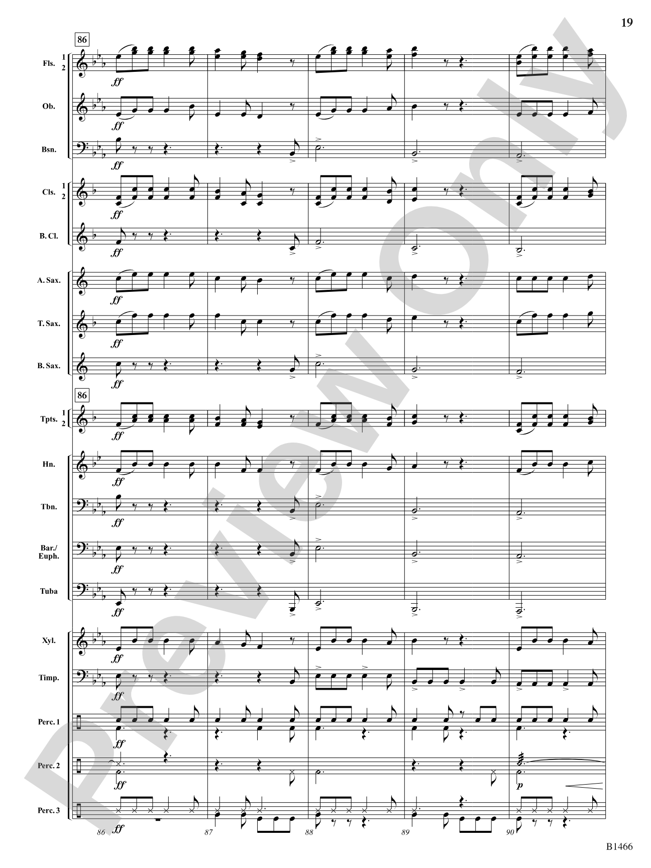 A West Highland Fanfare: Concert Band Conductor Score & Parts