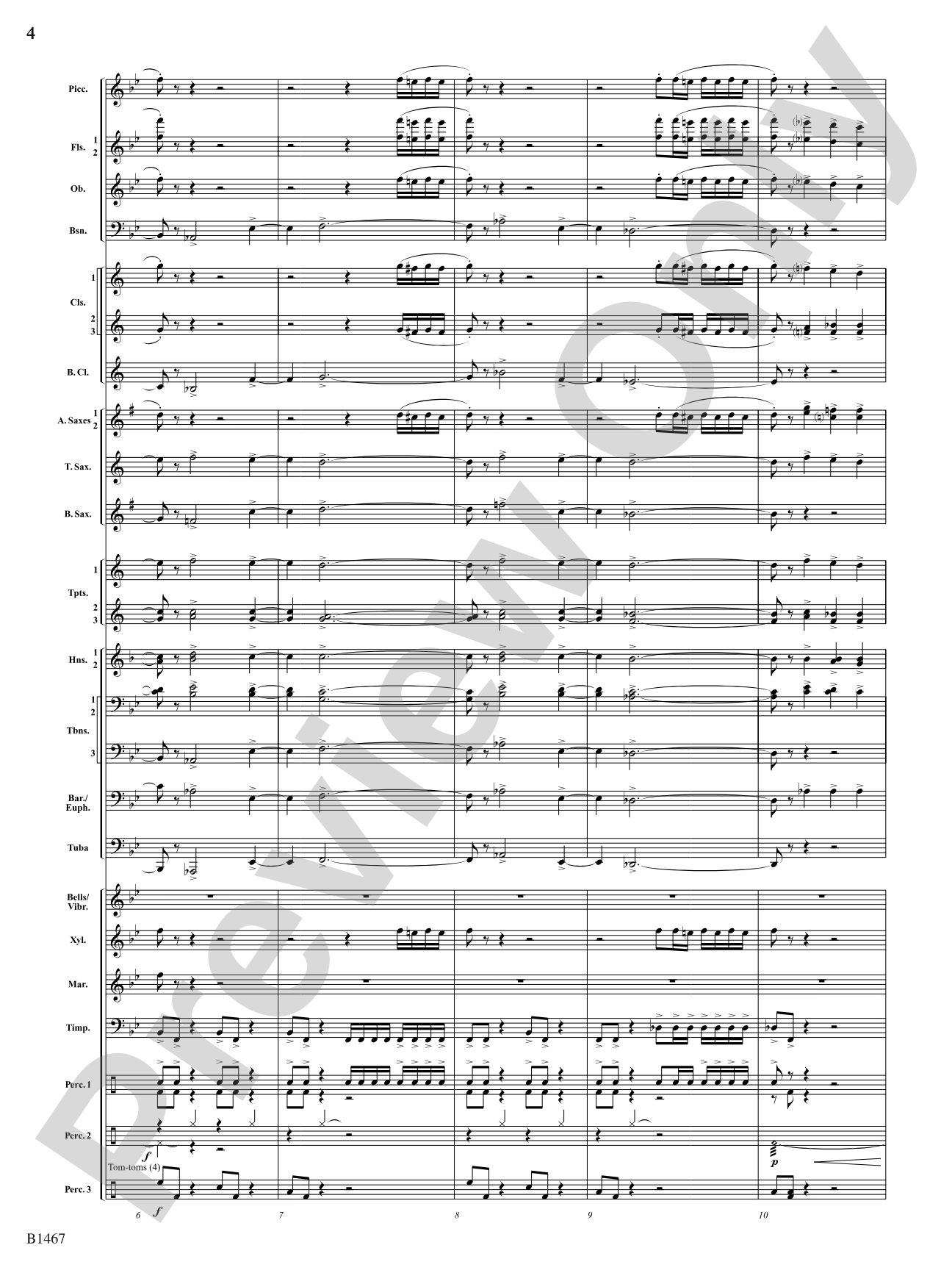 First We Dream: Concert Band Conductor Score & Parts