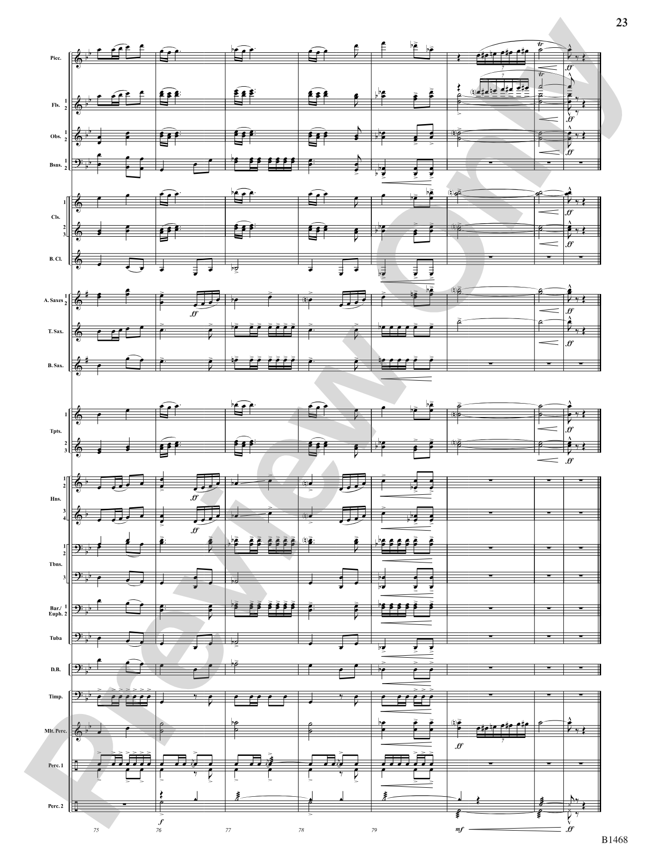 Paintings: Concert Band Conductor Score & Parts