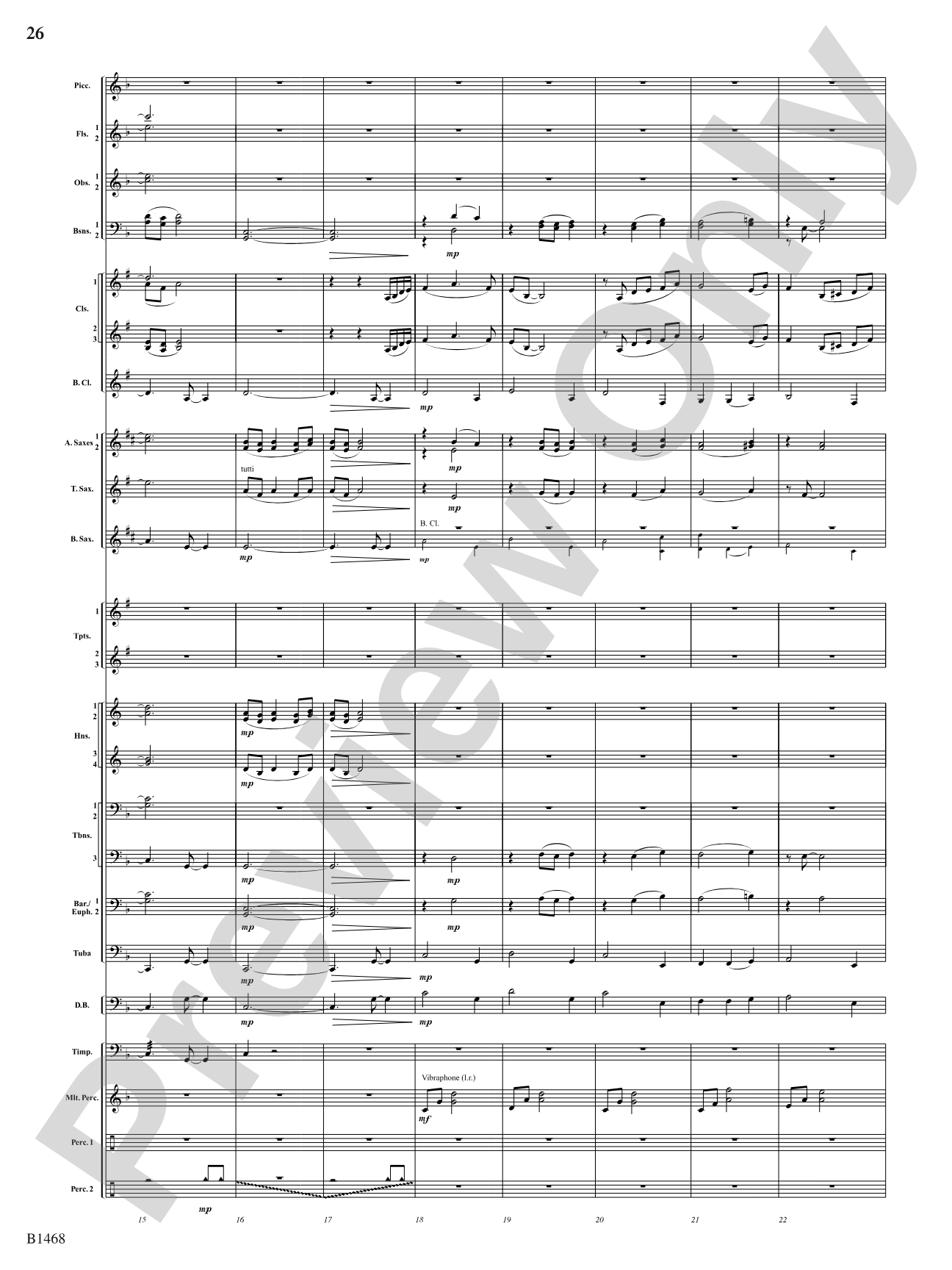 Paintings: Concert Band Conductor Score & Parts
