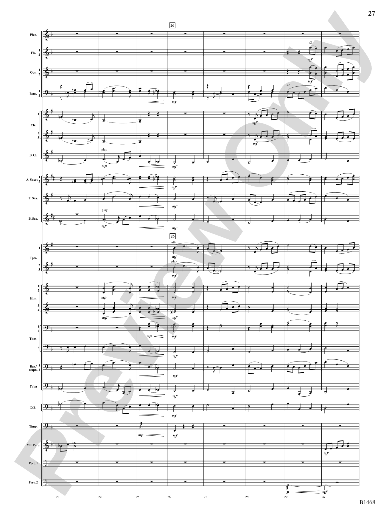 Paintings: Concert Band Conductor Score & Parts