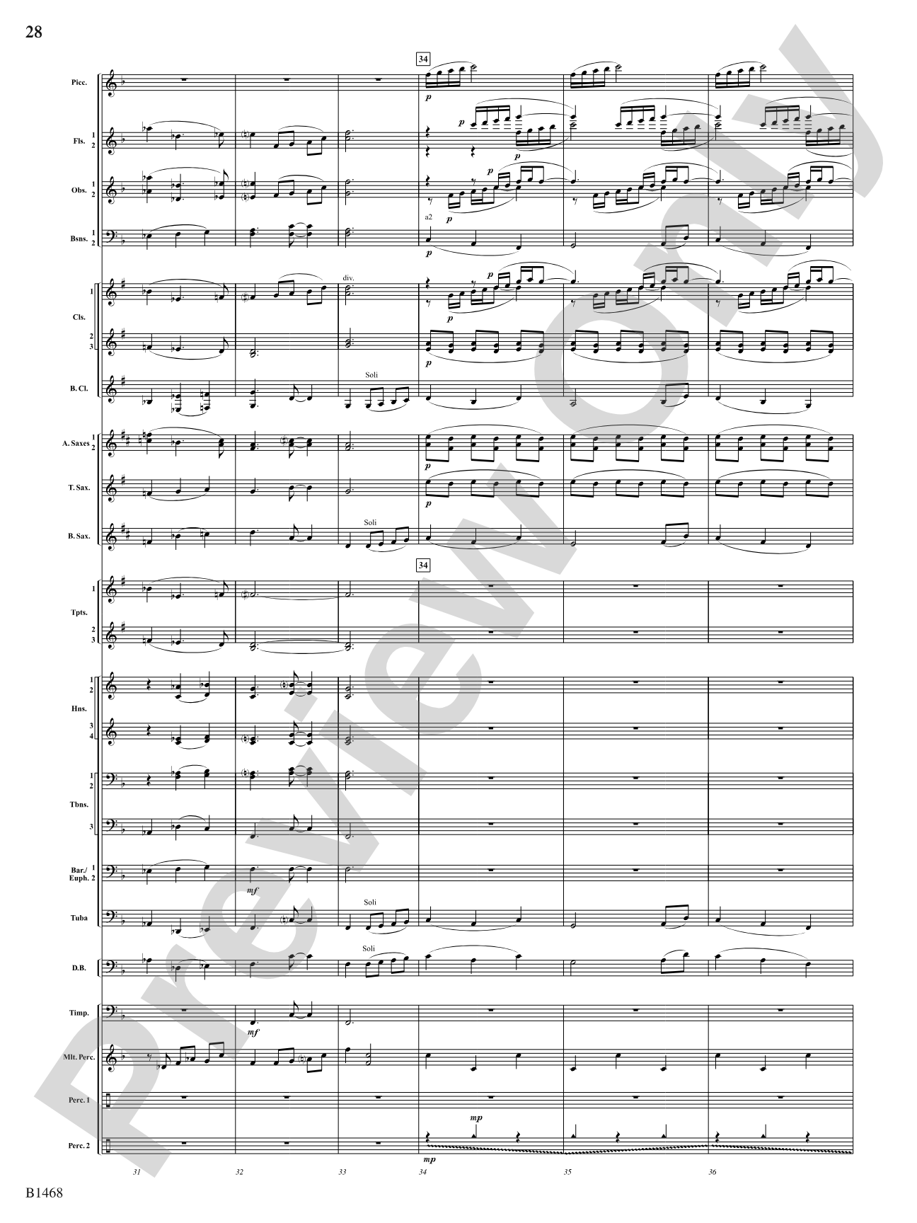 Paintings: Concert Band Conductor Score & Parts