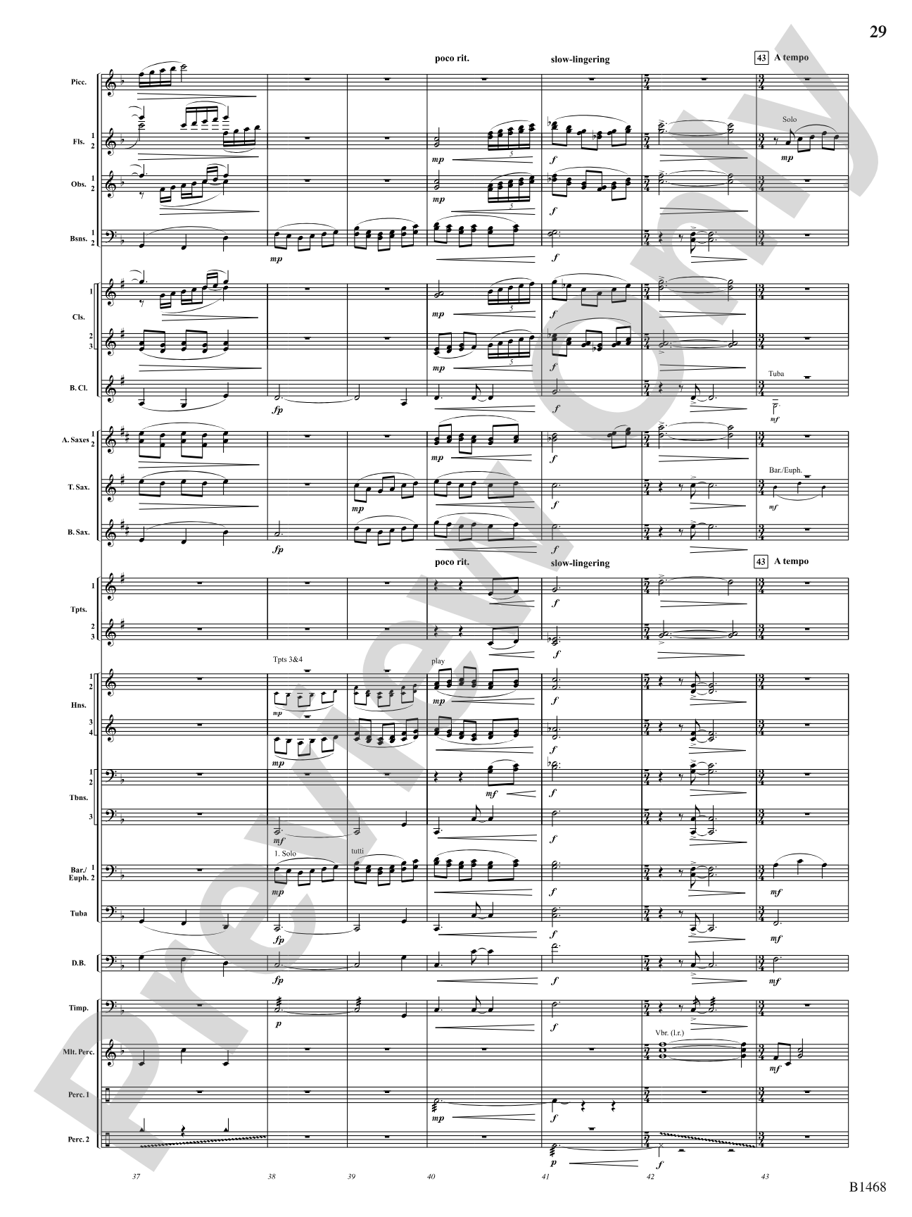 Paintings: Concert Band Conductor Score & Parts