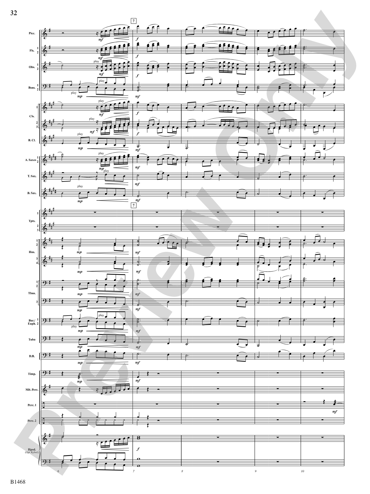 Paintings: Concert Band Conductor Score & Parts