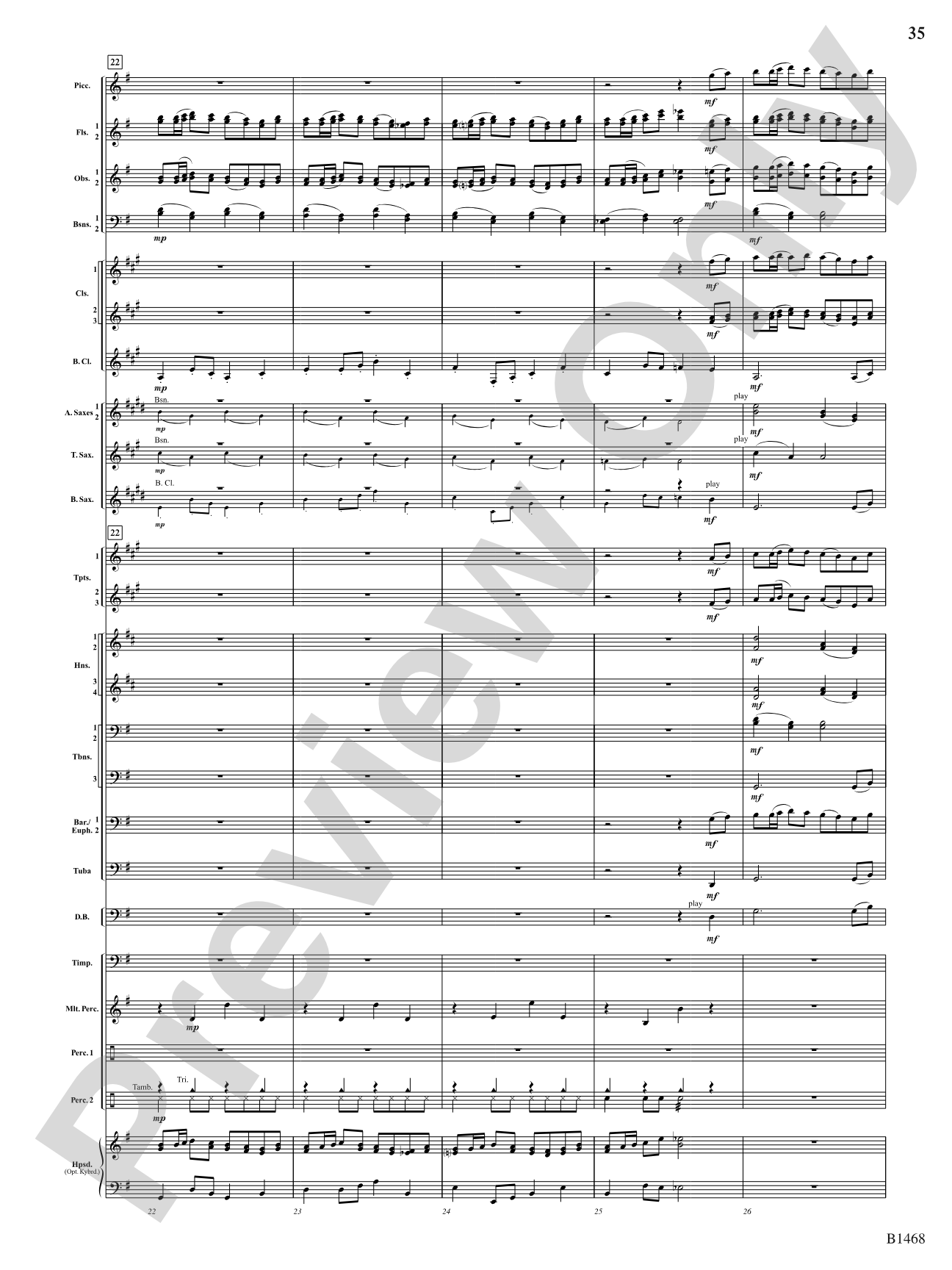 Paintings: Concert Band Conductor Score & Parts