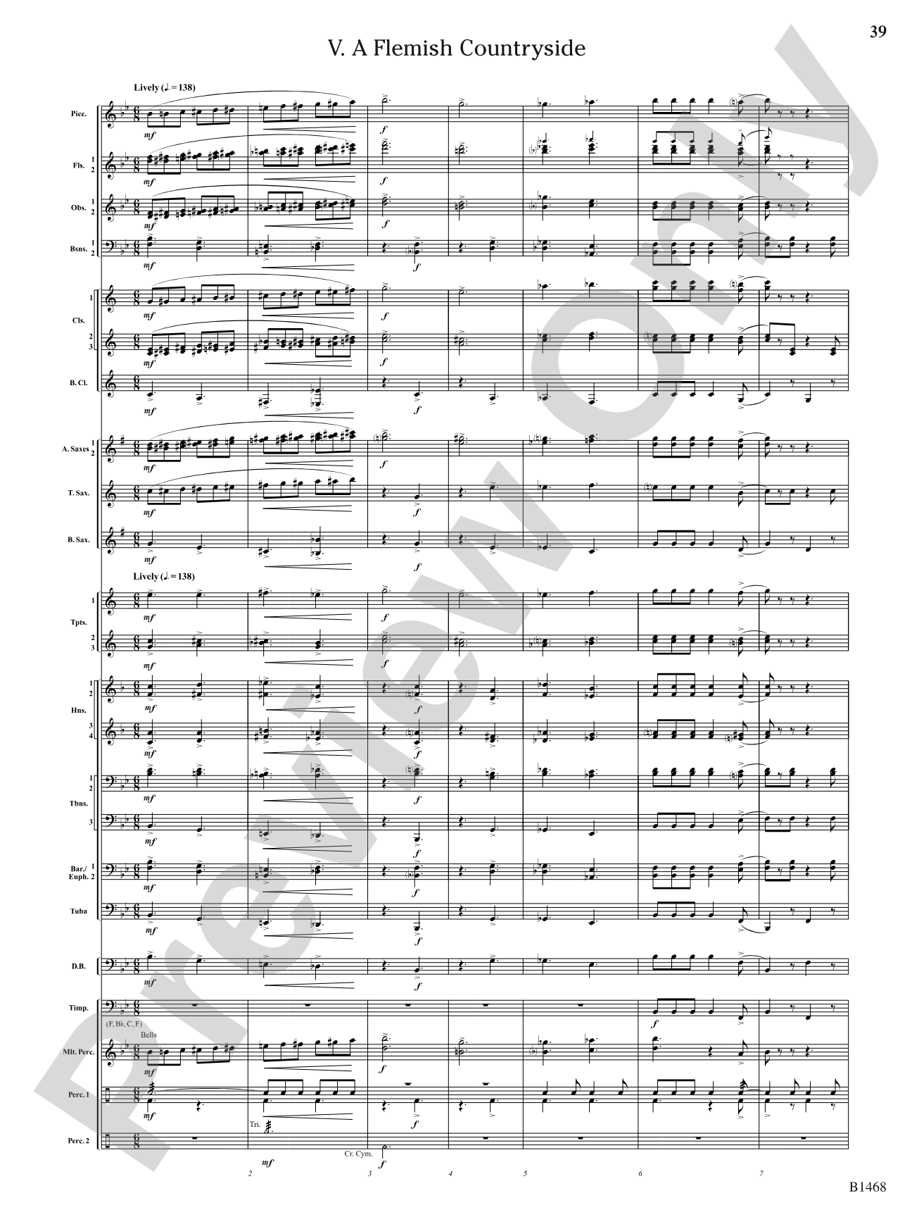 Paintings: Concert Band Conductor Score & Parts