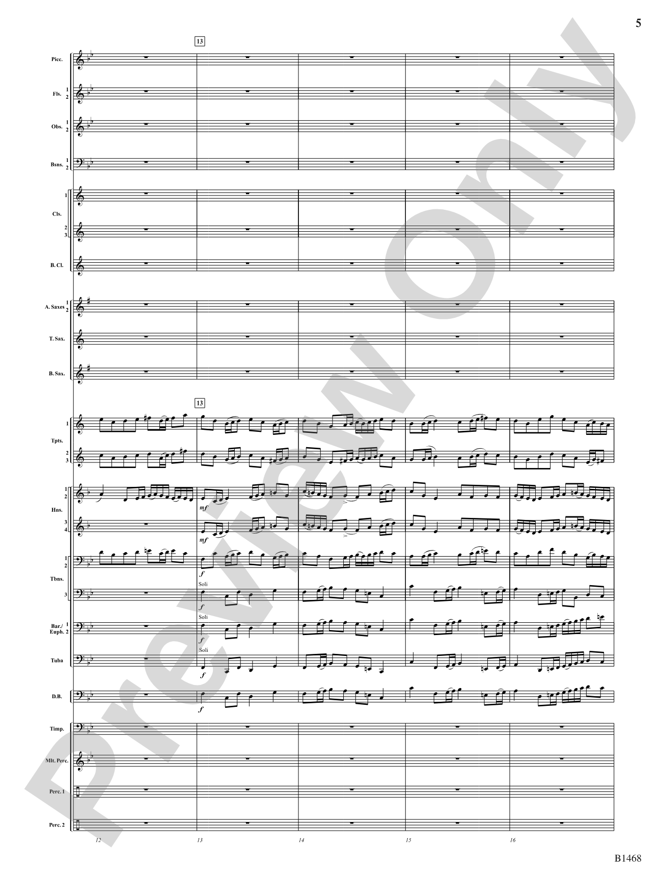 Paintings: Concert Band Conductor Score & Parts