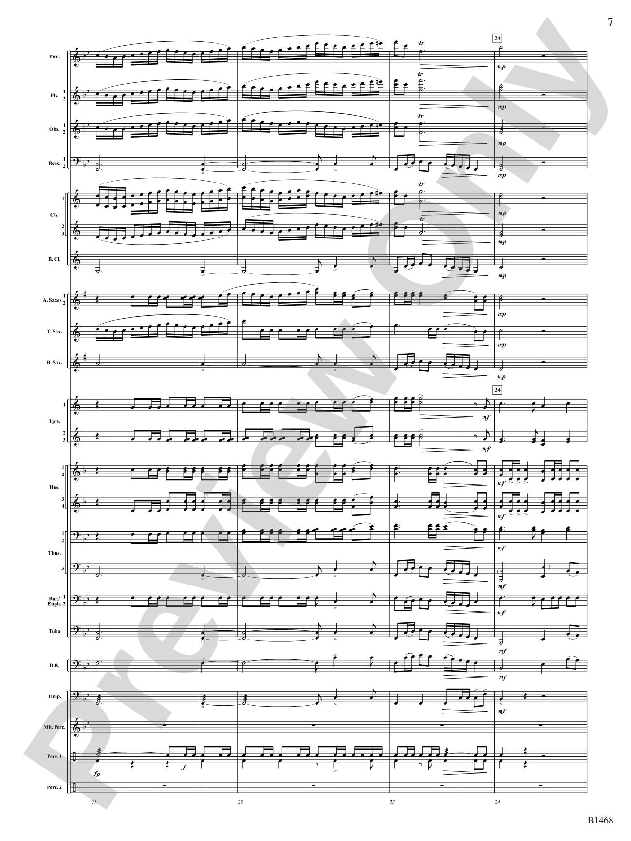 Paintings: Concert Band Conductor Score & Parts