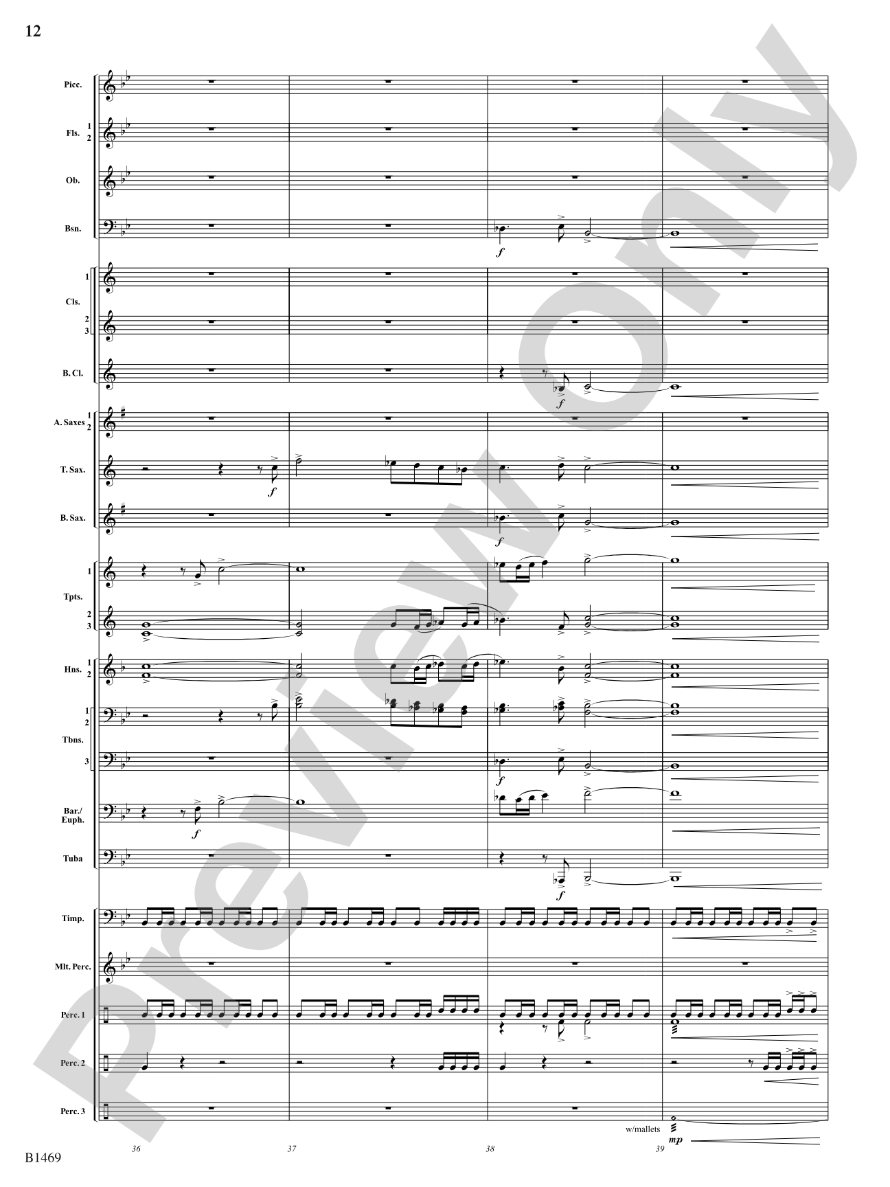 Temple of the Murals: Concert Band Conductor Score & Parts
