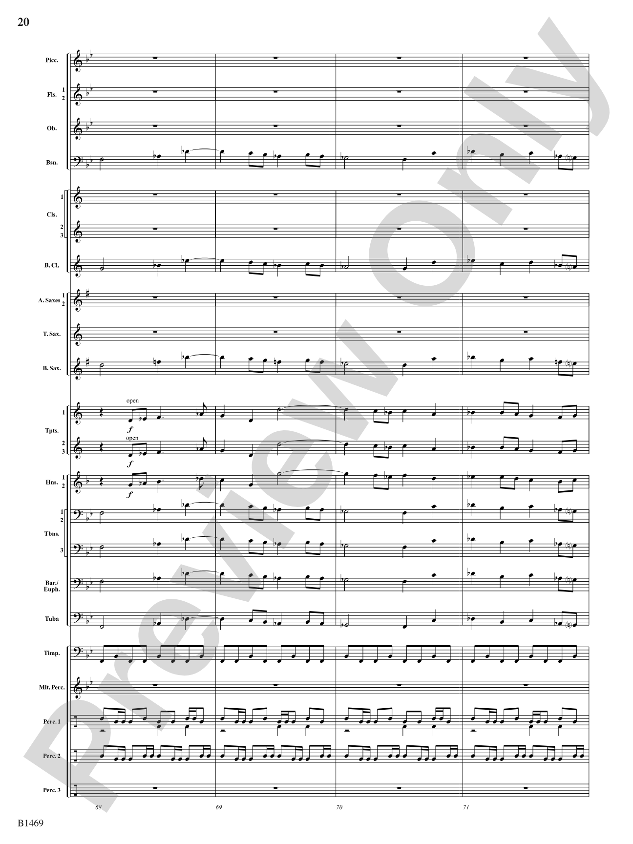 Temple of the Murals: Concert Band Conductor Score & Parts