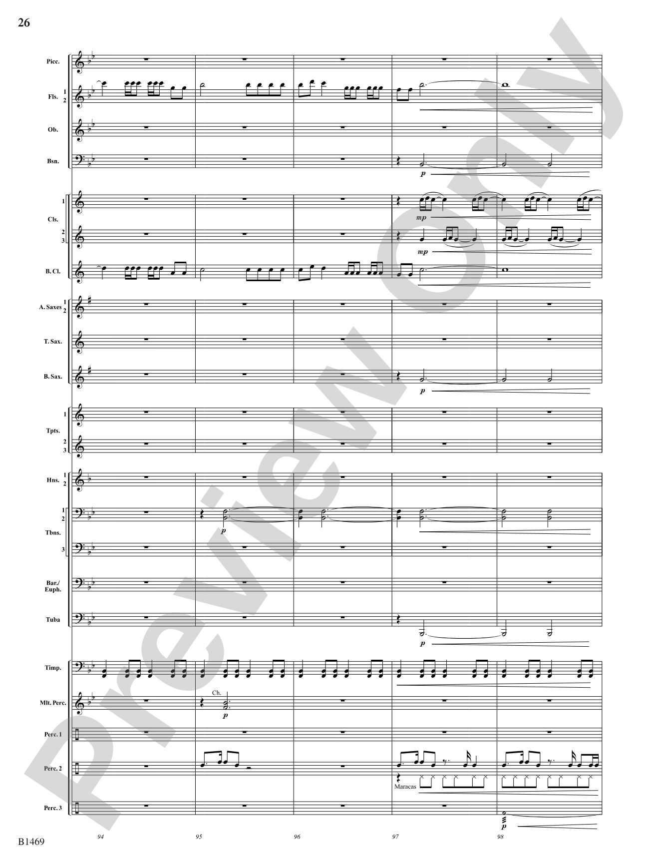 Temple of the Murals: Concert Band Conductor Score & Parts