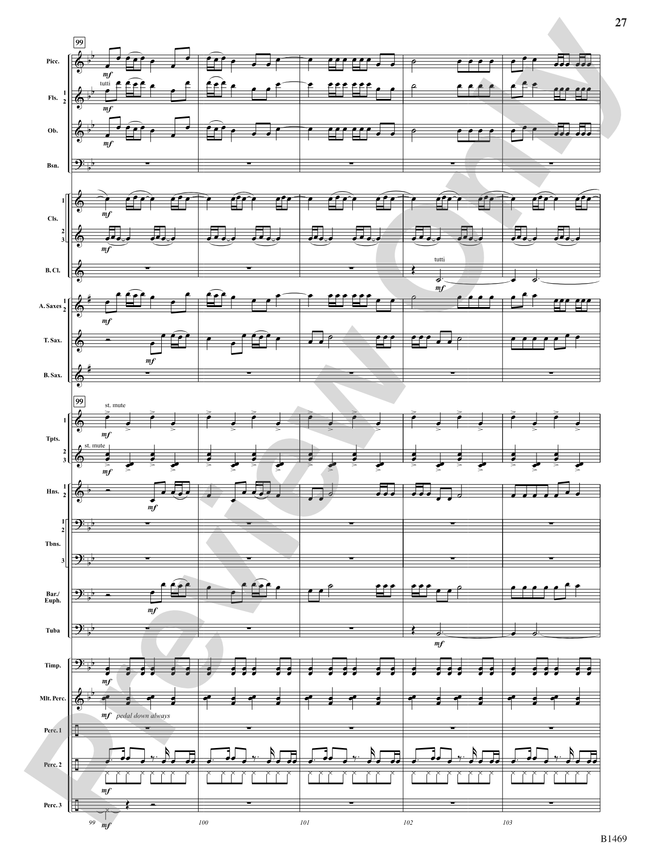 Temple of the Murals: Concert Band Conductor Score & Parts