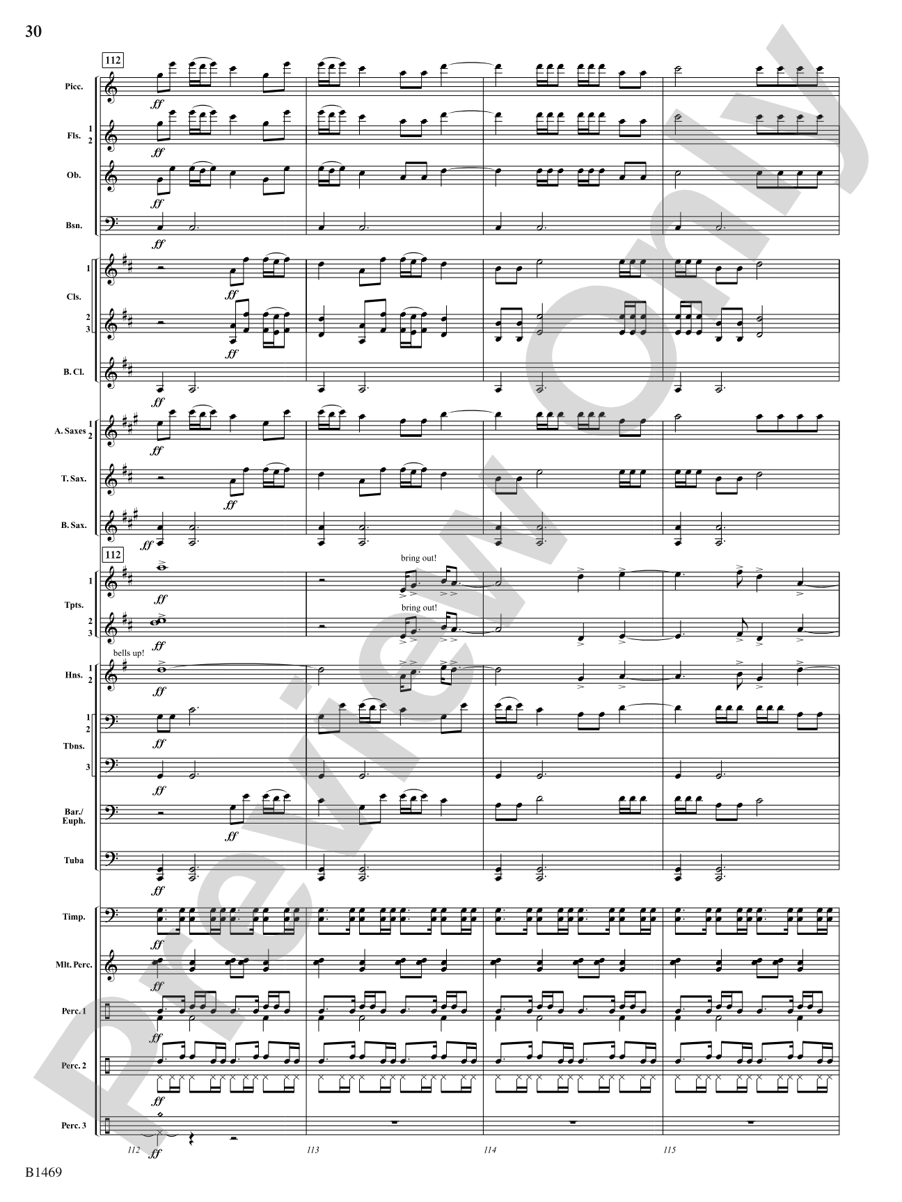 Temple of the Murals: Concert Band Conductor Score & Parts