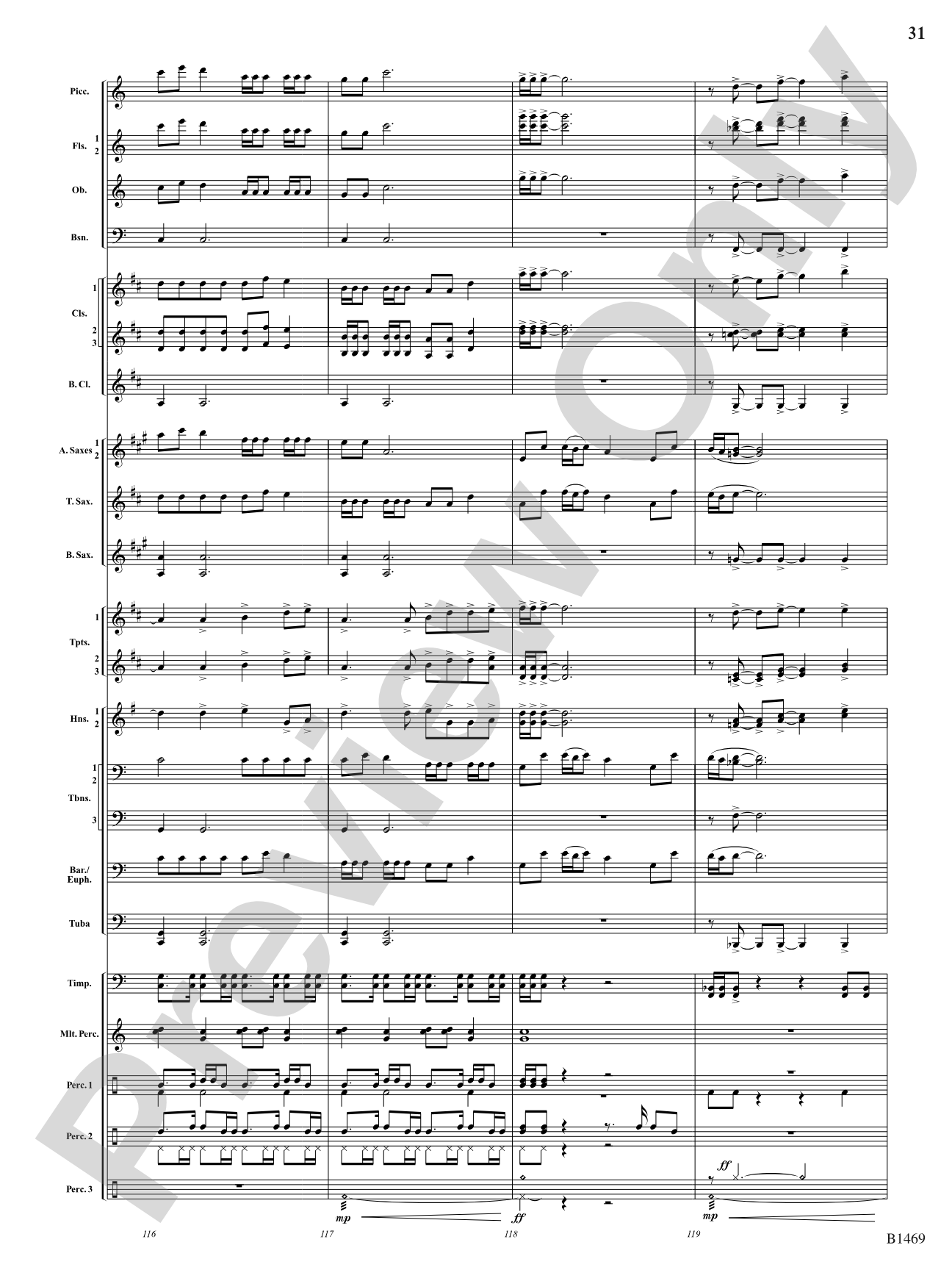 Temple of the Murals: Concert Band Conductor Score & Parts