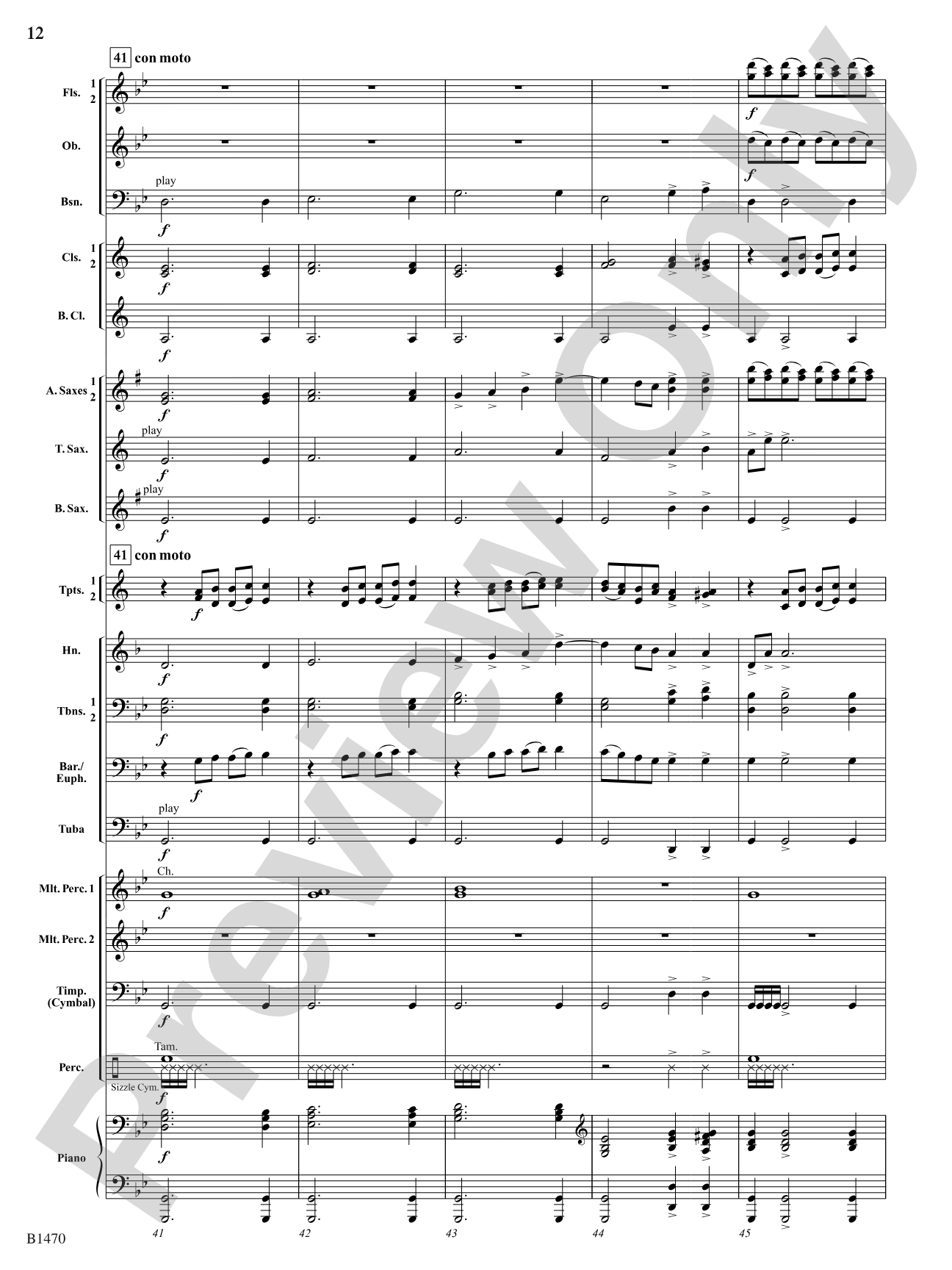 Apparitions: Concert Band Conductor Score & Parts