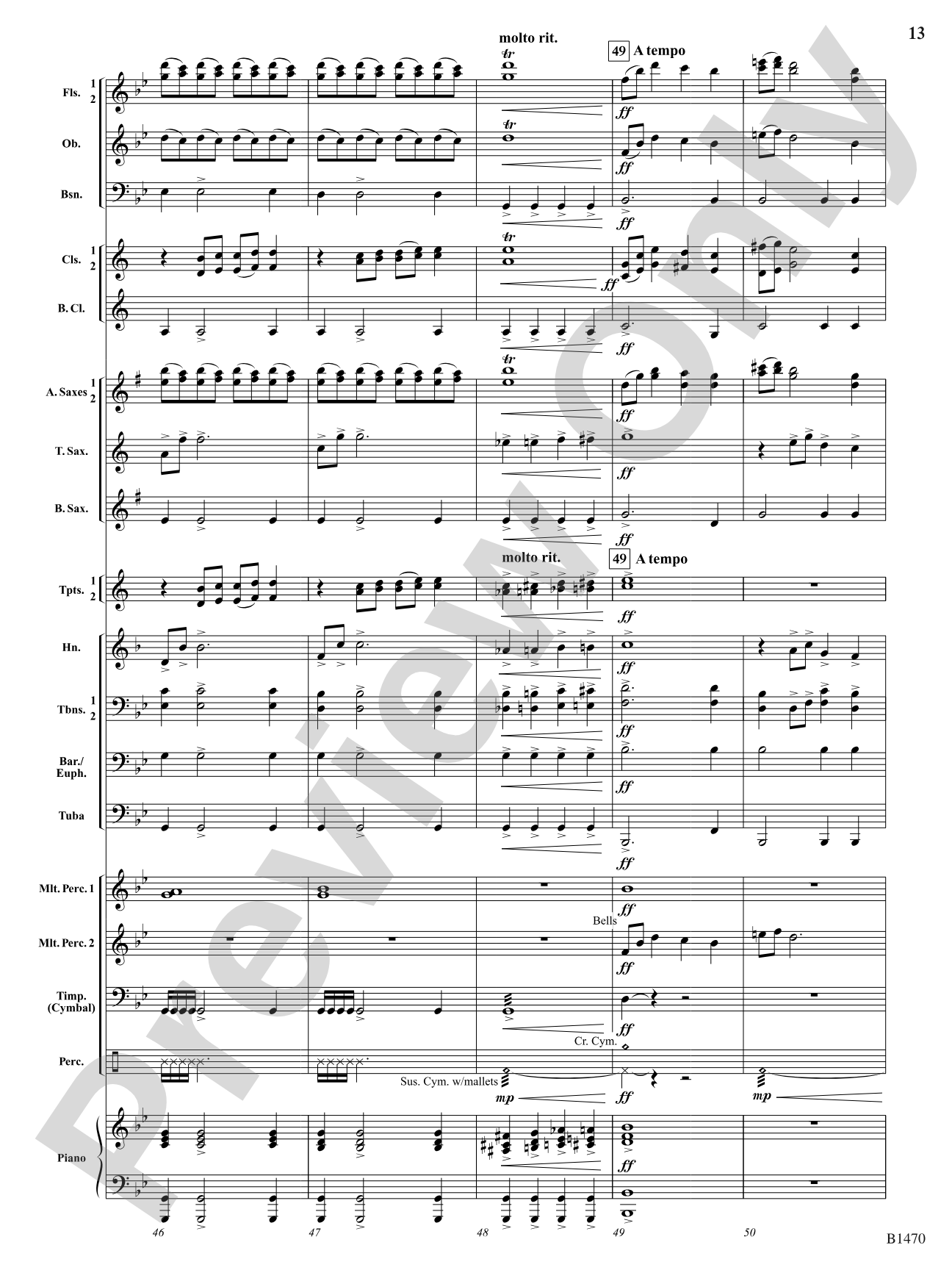 Apparitions: Concert Band Conductor Score & Parts