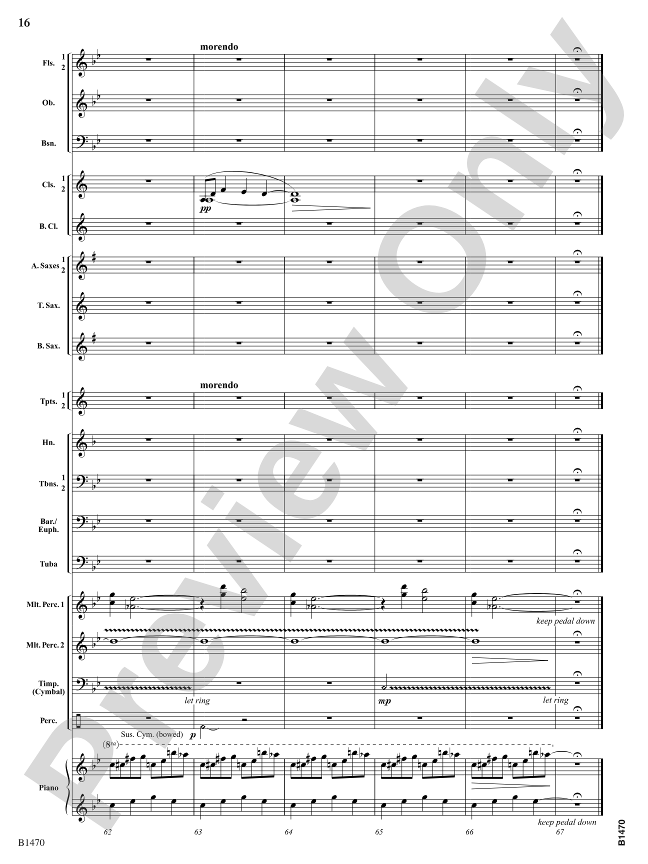 Apparitions: Concert Band Conductor Score & Parts