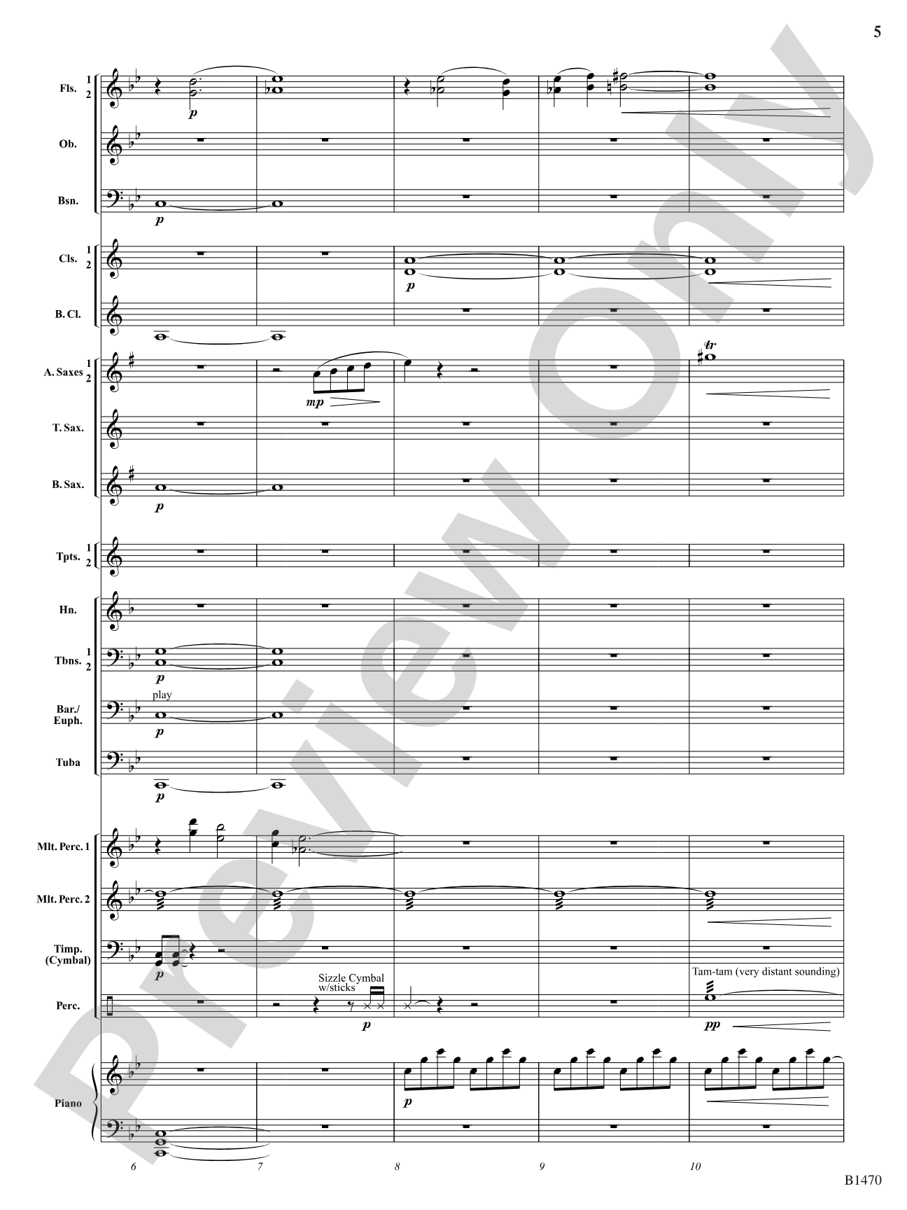 Apparitions: Concert Band Conductor Score & Parts