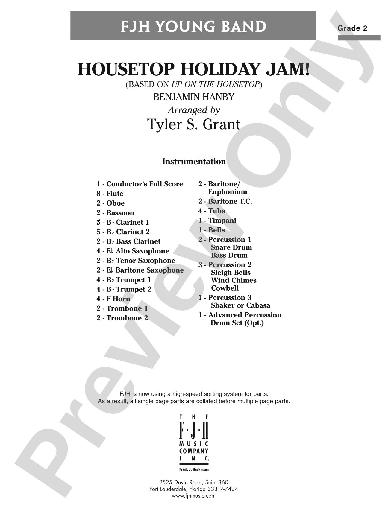 Housetop Holiday Jam!: Score
