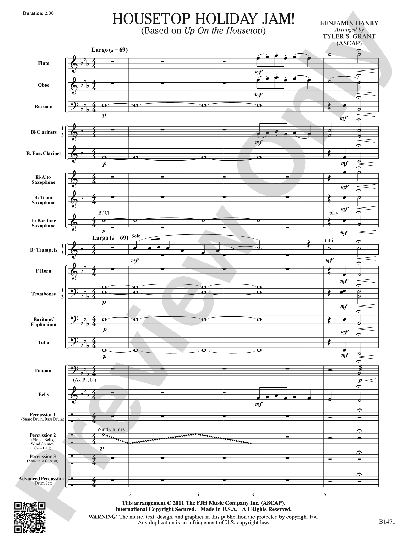 Housetop Holiday Jam!: Score