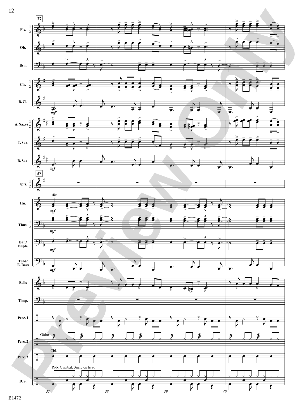 Feliz Navidad: Concert Band Conductor Score & Parts
