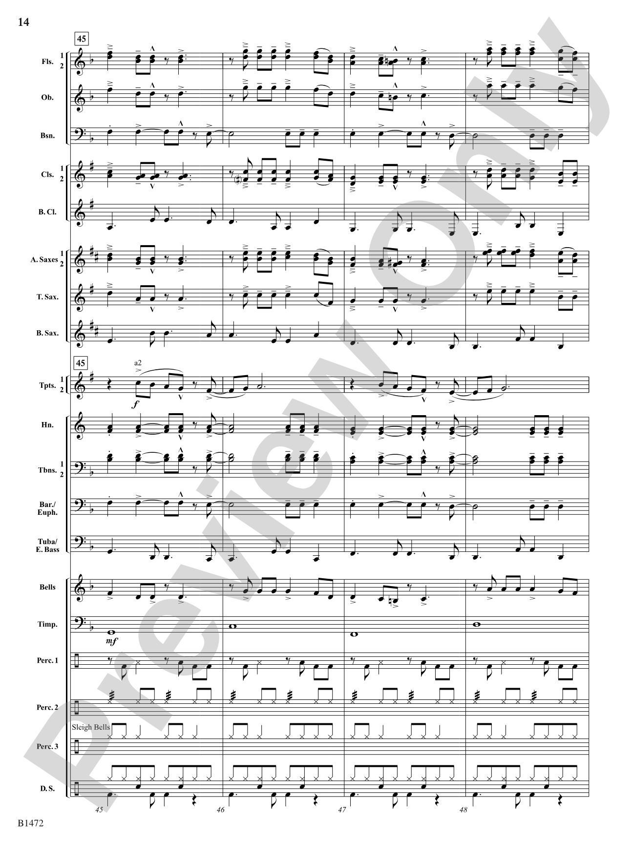 Feliz Navidad: Concert Band Conductor Score & Parts