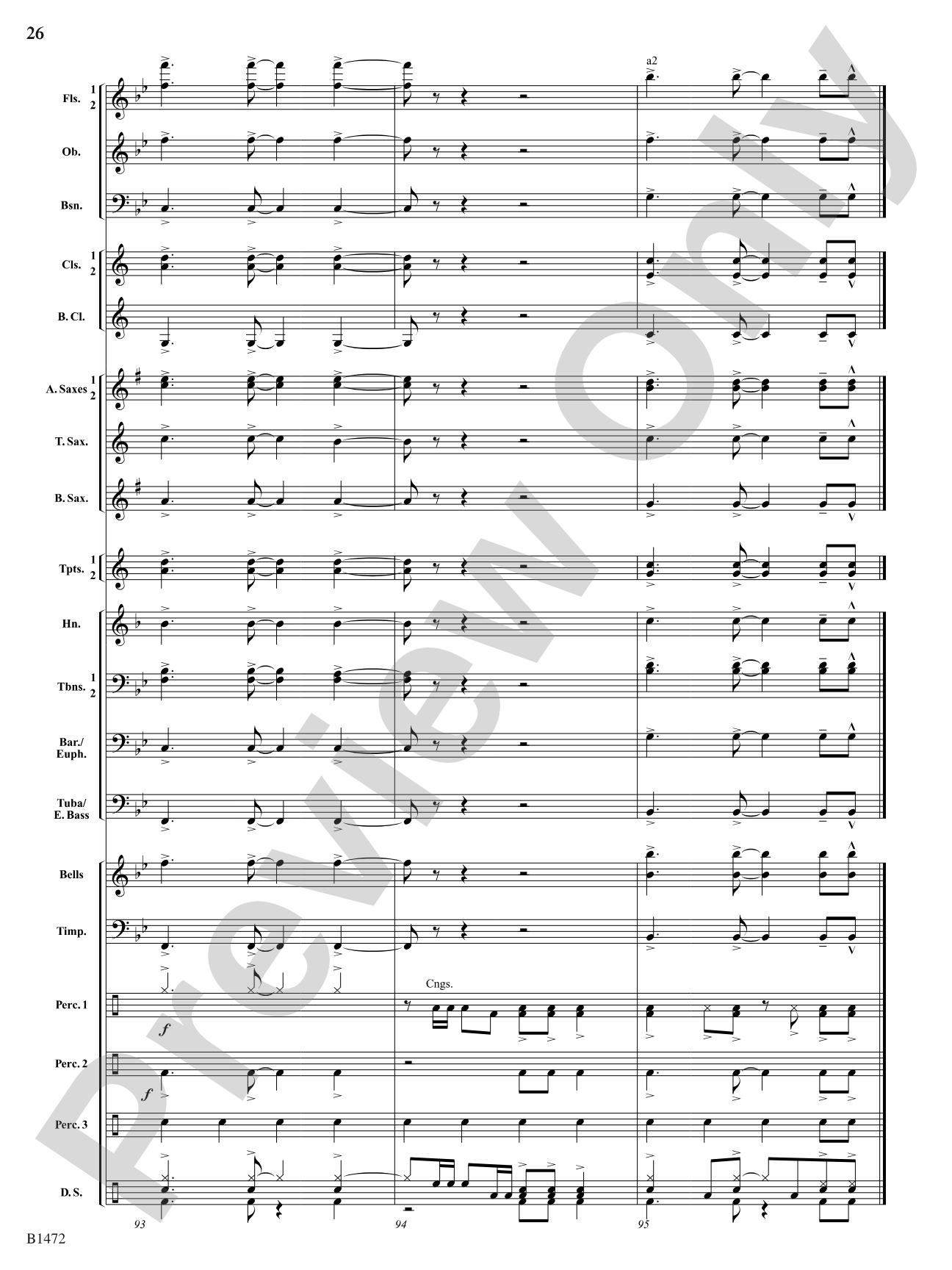 Feliz Navidad: Concert Band Conductor Score & Parts