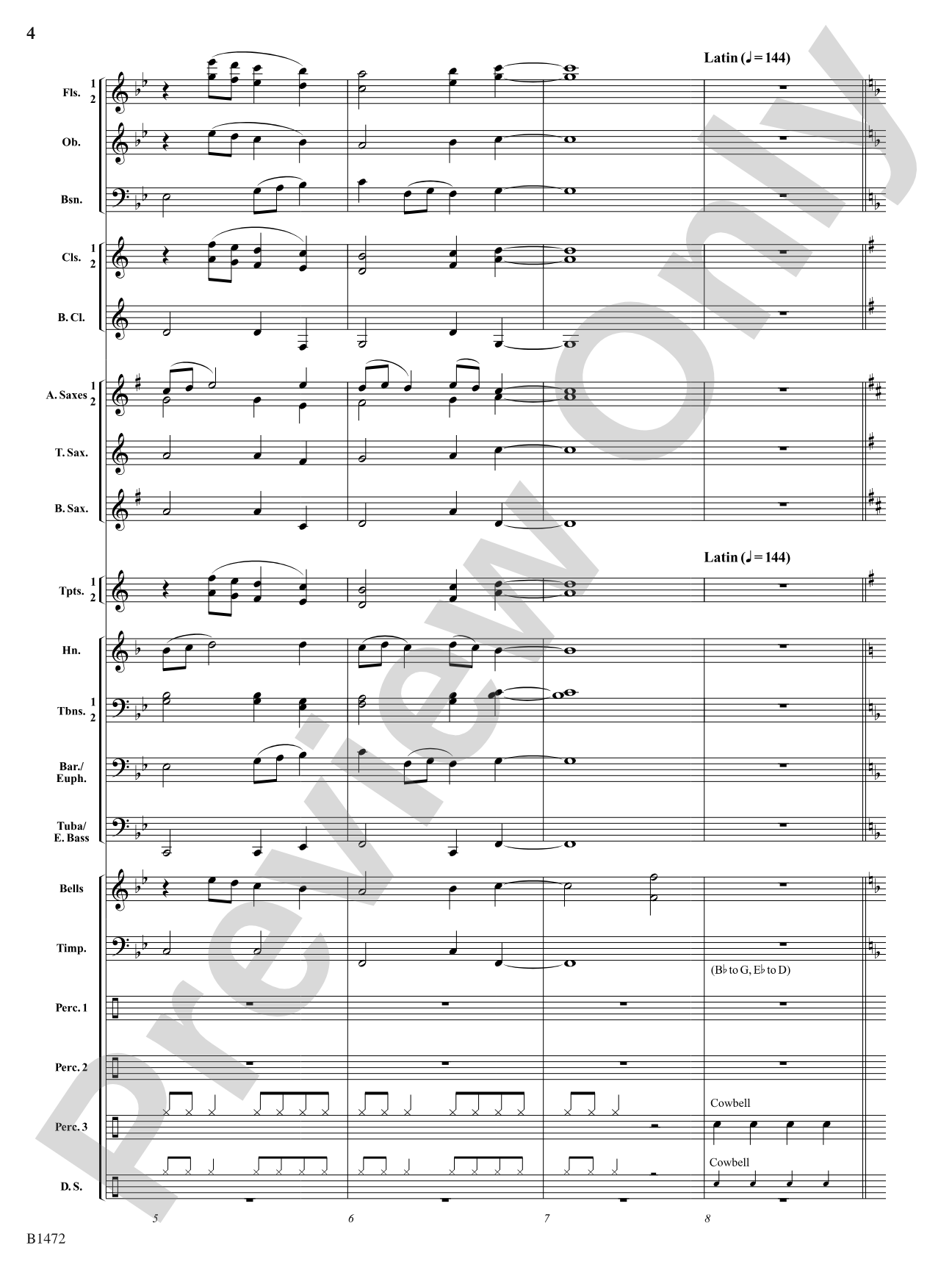 Feliz Navidad: Concert Band Conductor Score & Parts