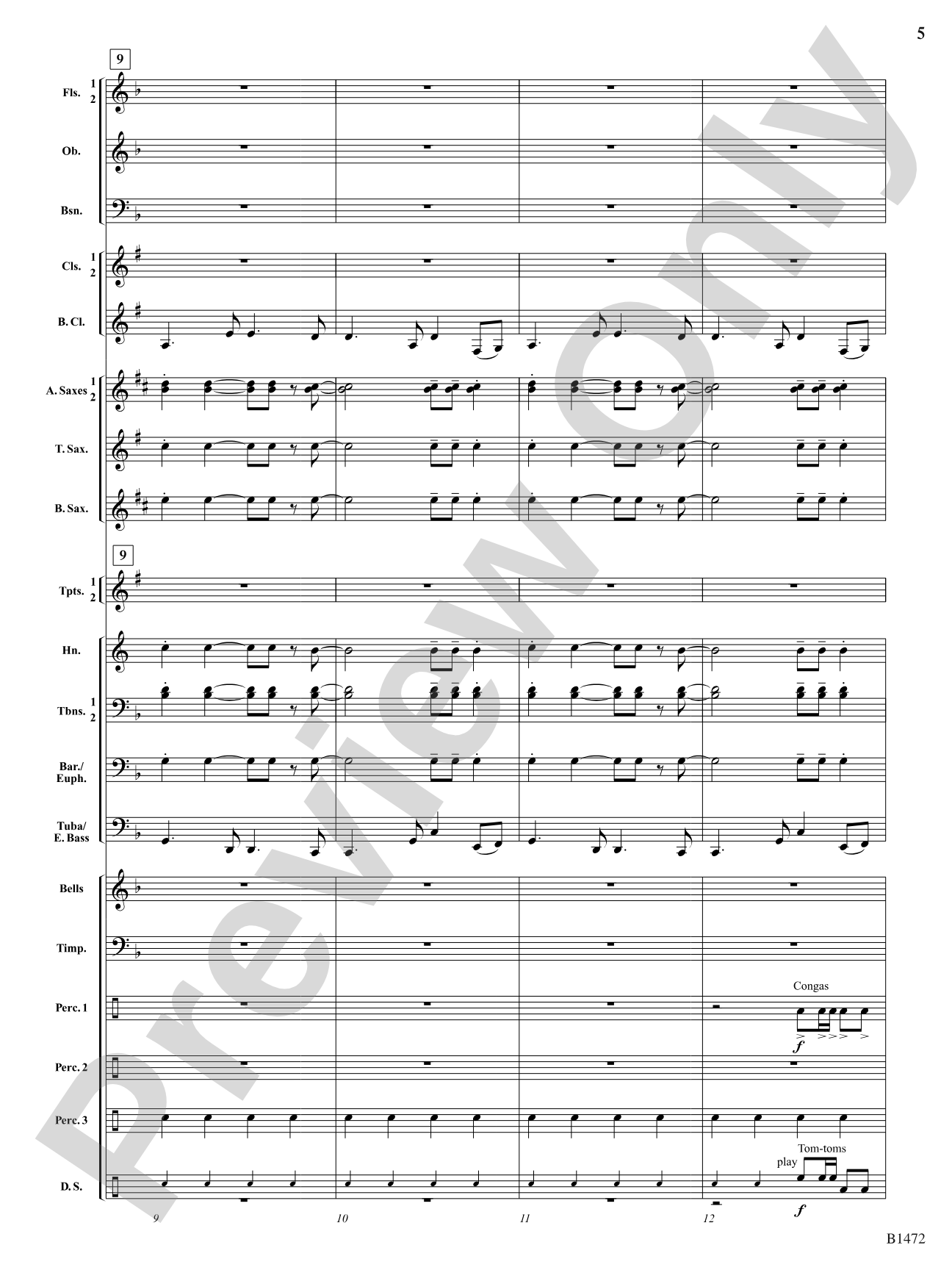 Feliz Navidad: Concert Band Conductor Score & Parts