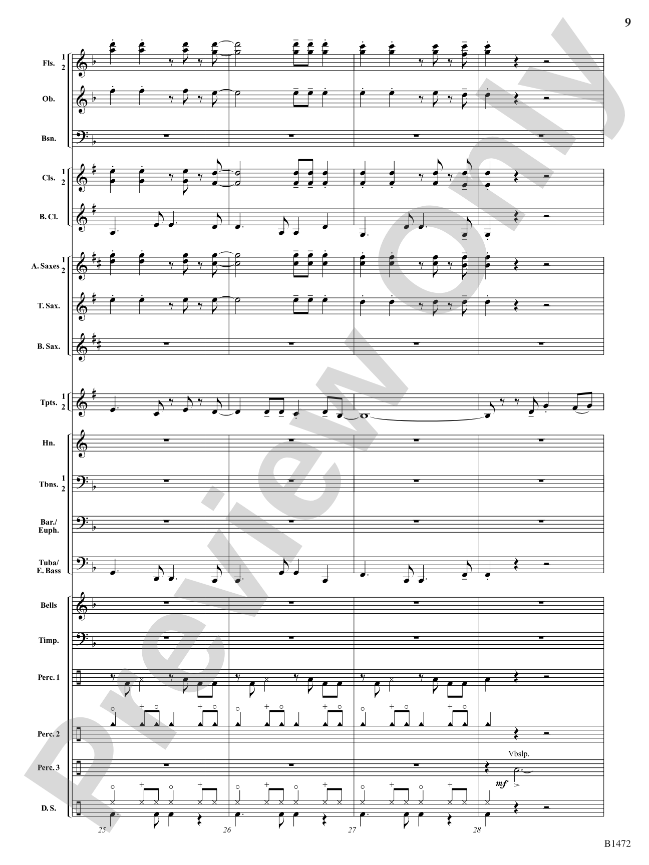 Feliz Navidad: Concert Band Conductor Score & Parts