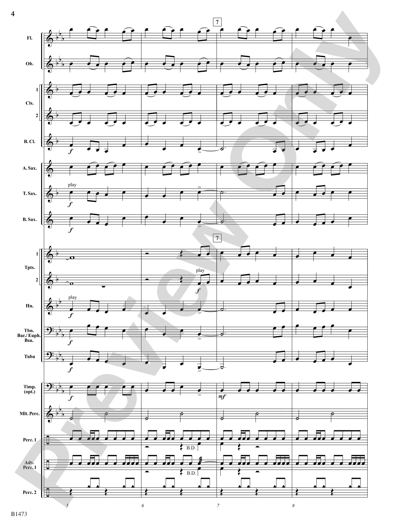 Antiphon: Concert Band Conductor Score & Parts