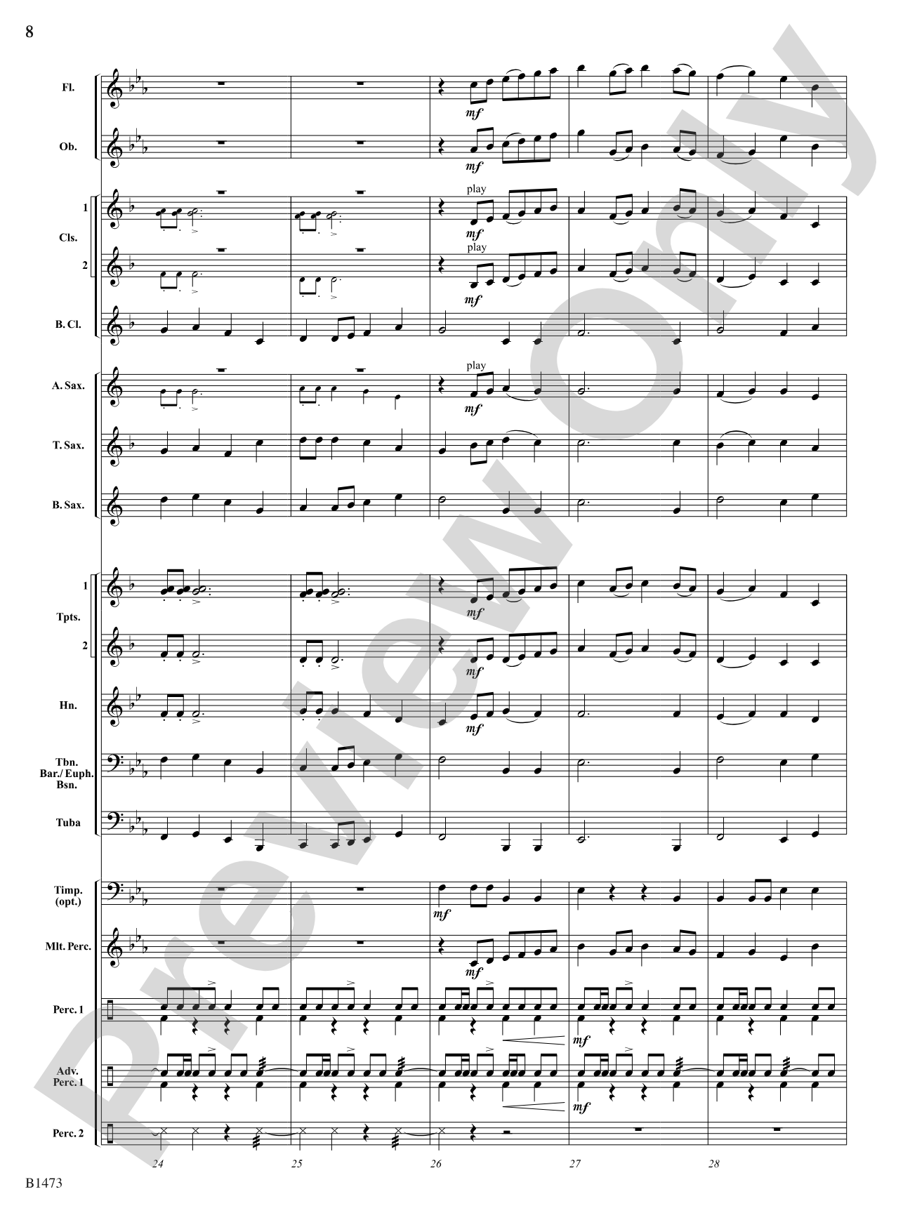 Antiphon: Concert Band Conductor Score & Parts