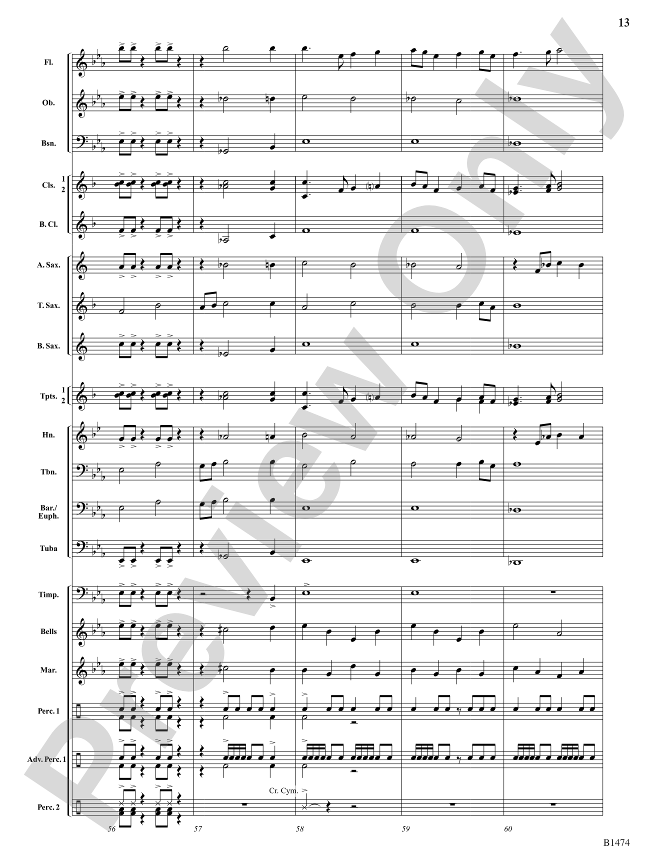 Winds of Destiny: Concert Band Conductor Score & Parts