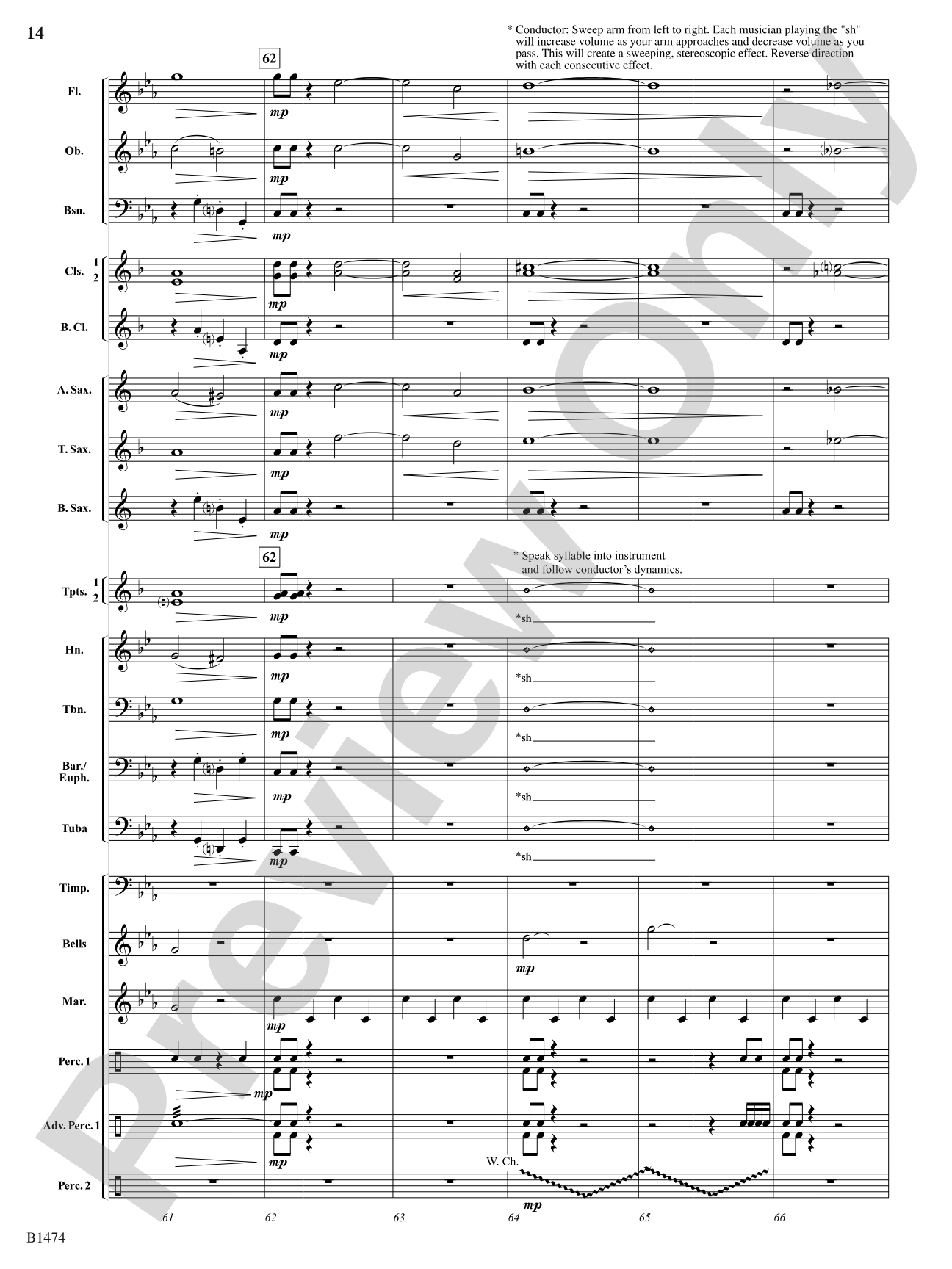 Winds of Destiny: Concert Band Conductor Score & Parts