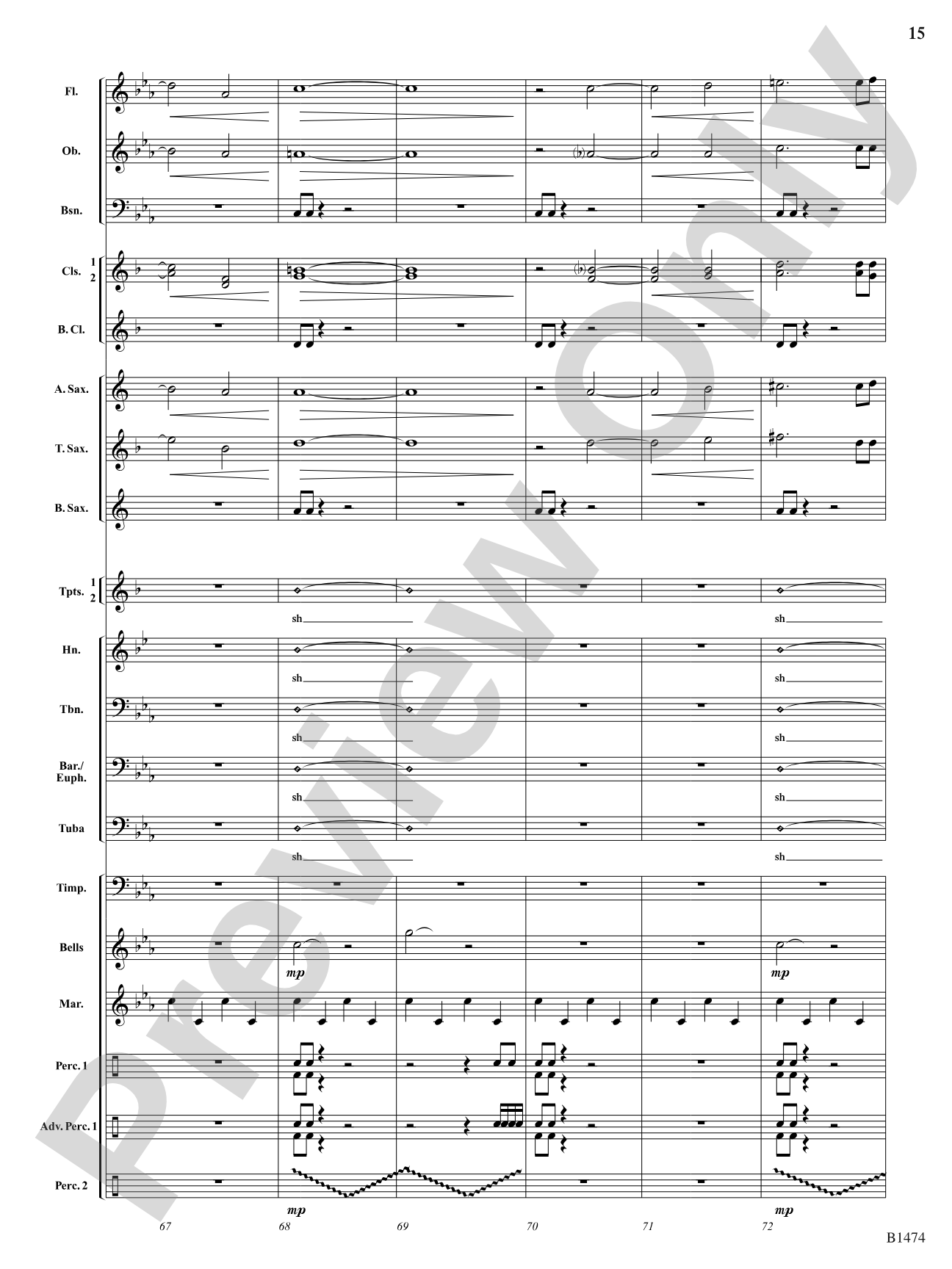 Winds of Destiny: Concert Band Conductor Score & Parts