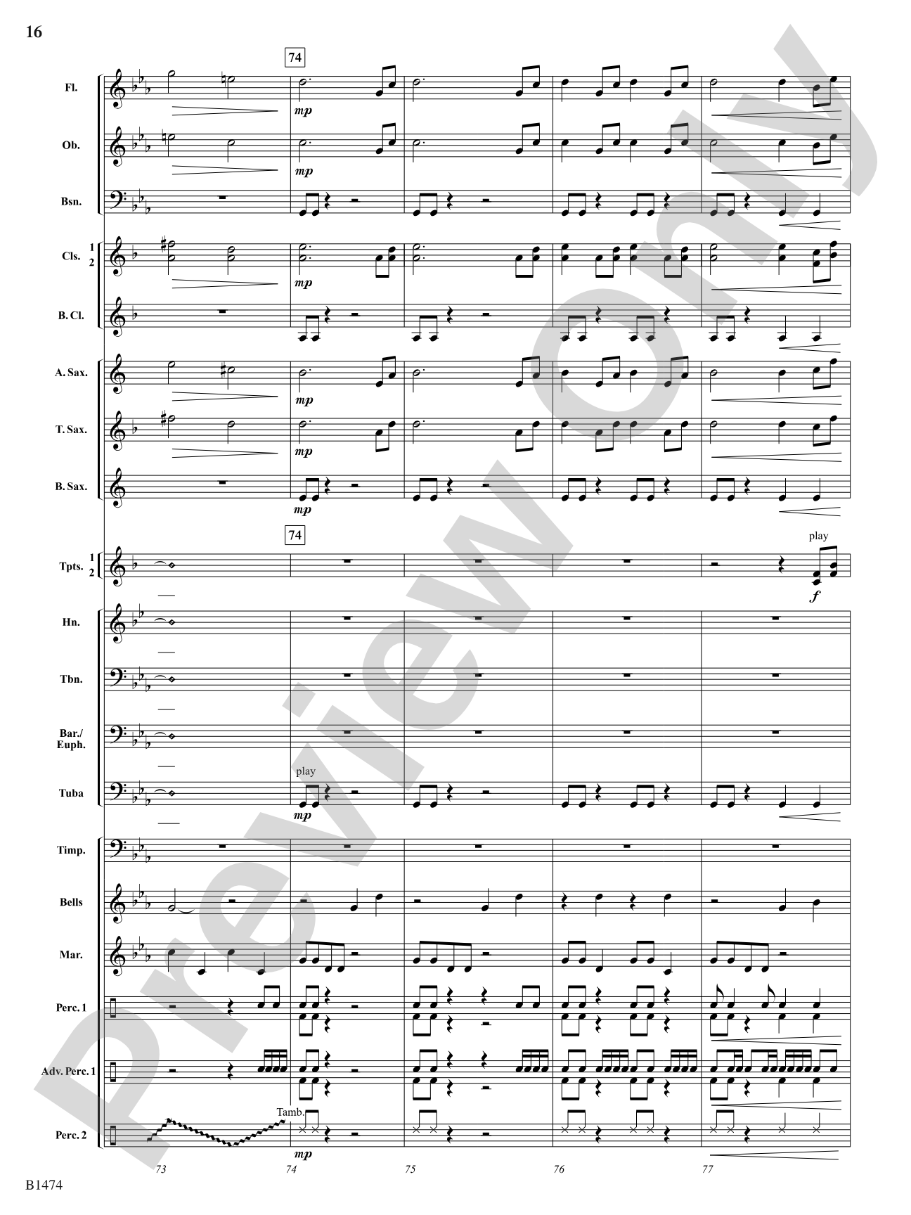 Winds of Destiny: Concert Band Conductor Score & Parts