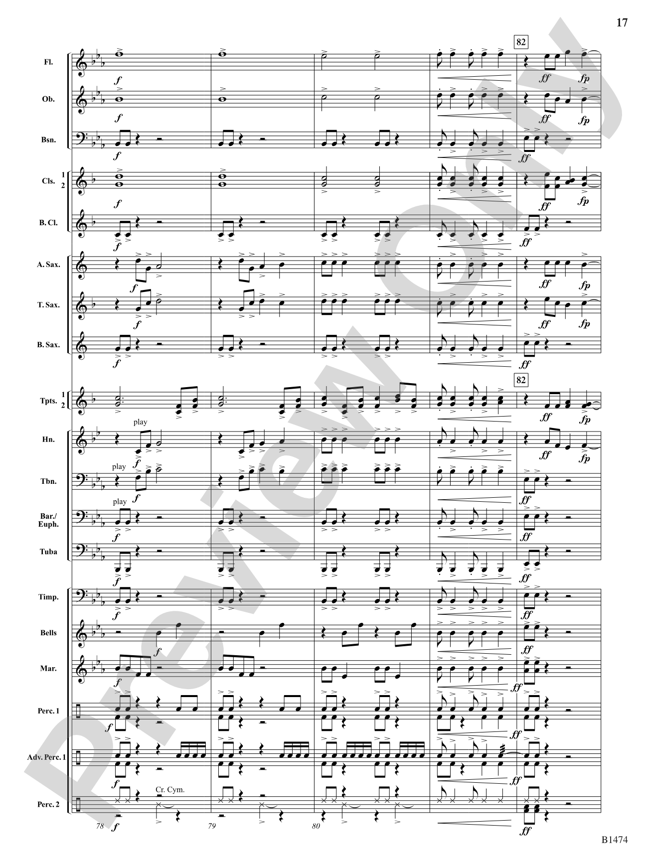 Winds of Destiny: Concert Band Conductor Score & Parts