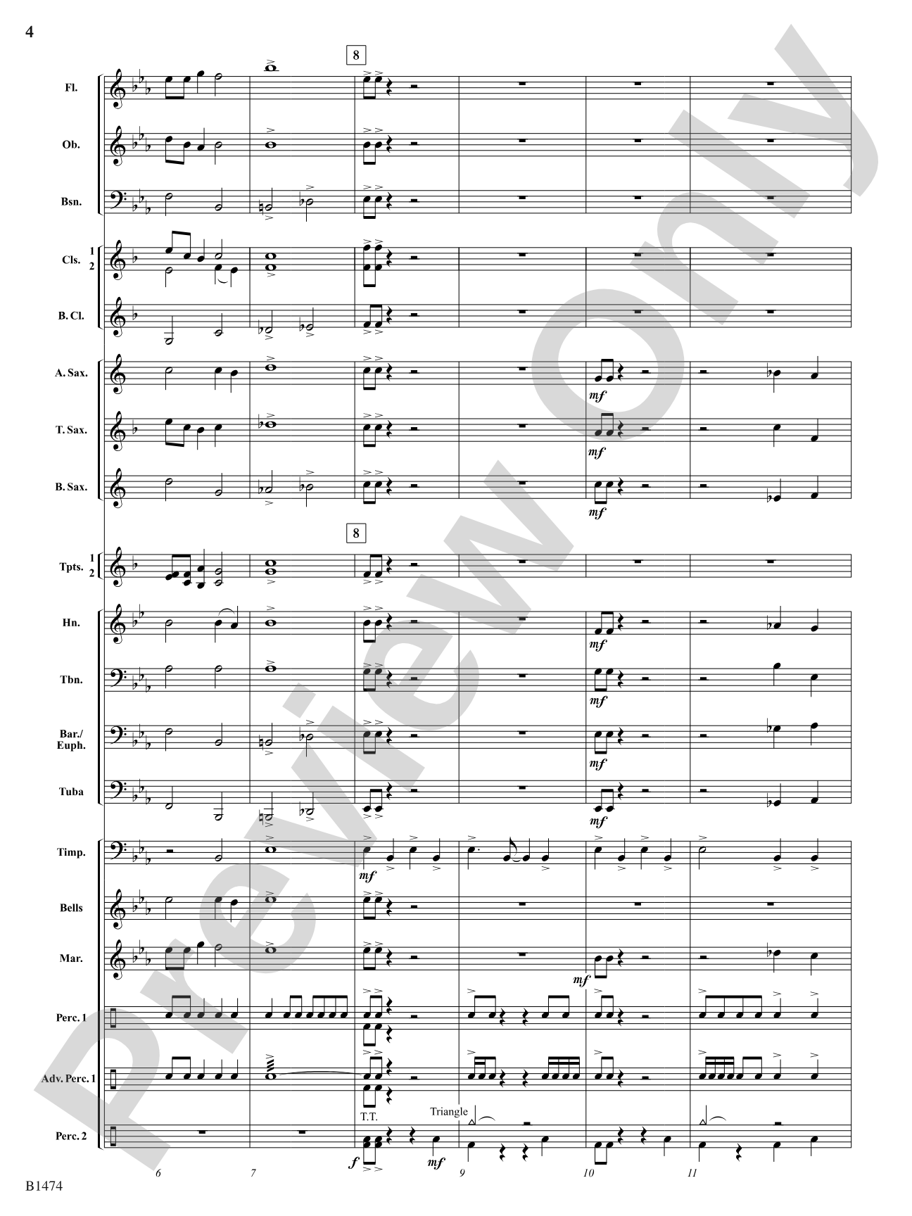 Winds of Destiny: Concert Band Conductor Score & Parts