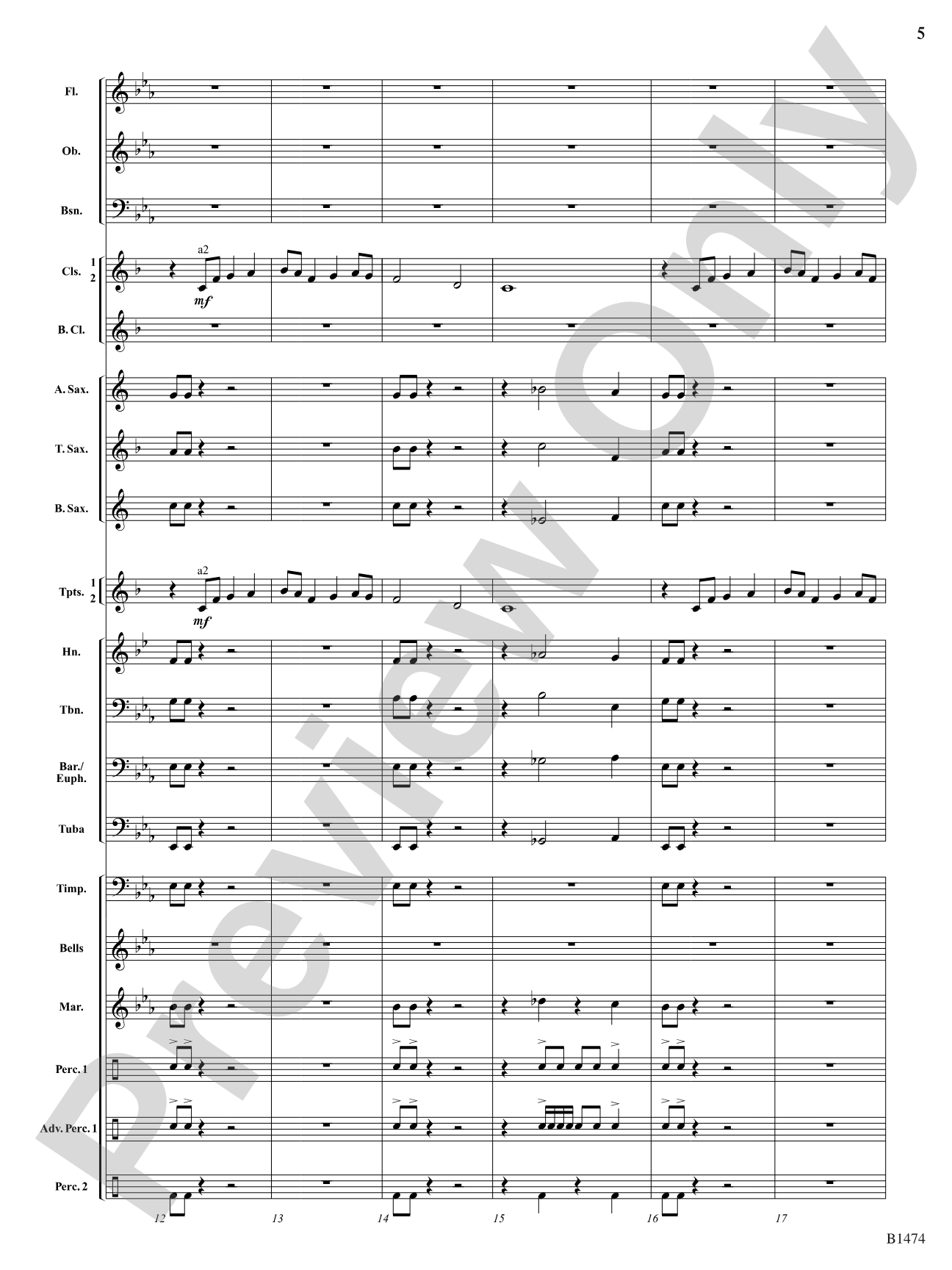 Winds of Destiny: Concert Band Conductor Score & Parts