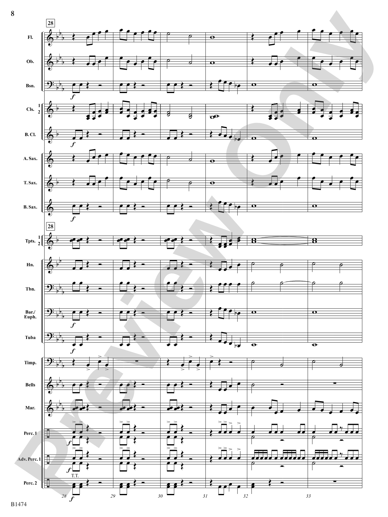 Winds of Destiny: Concert Band Conductor Score & Parts