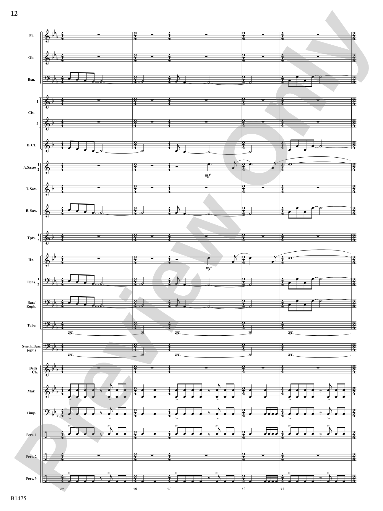 Rhythm of the Spheres: Concert Band Conductor Score & Parts