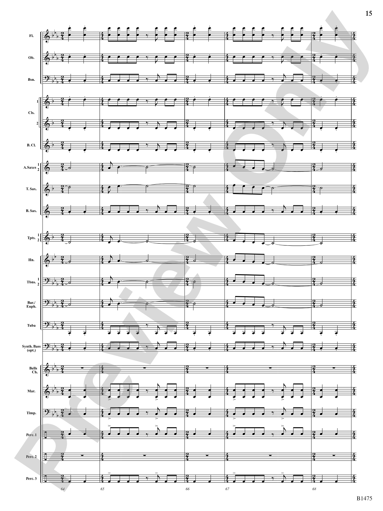 Rhythm of the Spheres: Concert Band Conductor Score & Parts