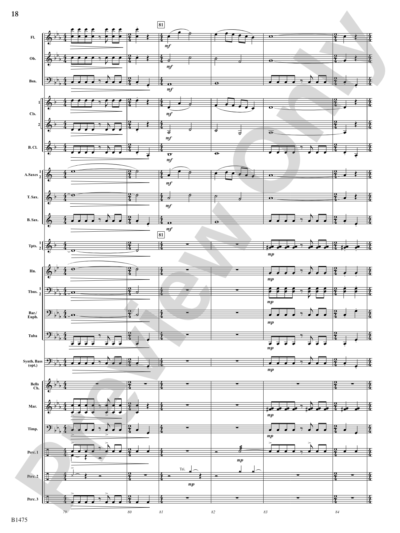 Rhythm of the Spheres: Concert Band Conductor Score & Parts