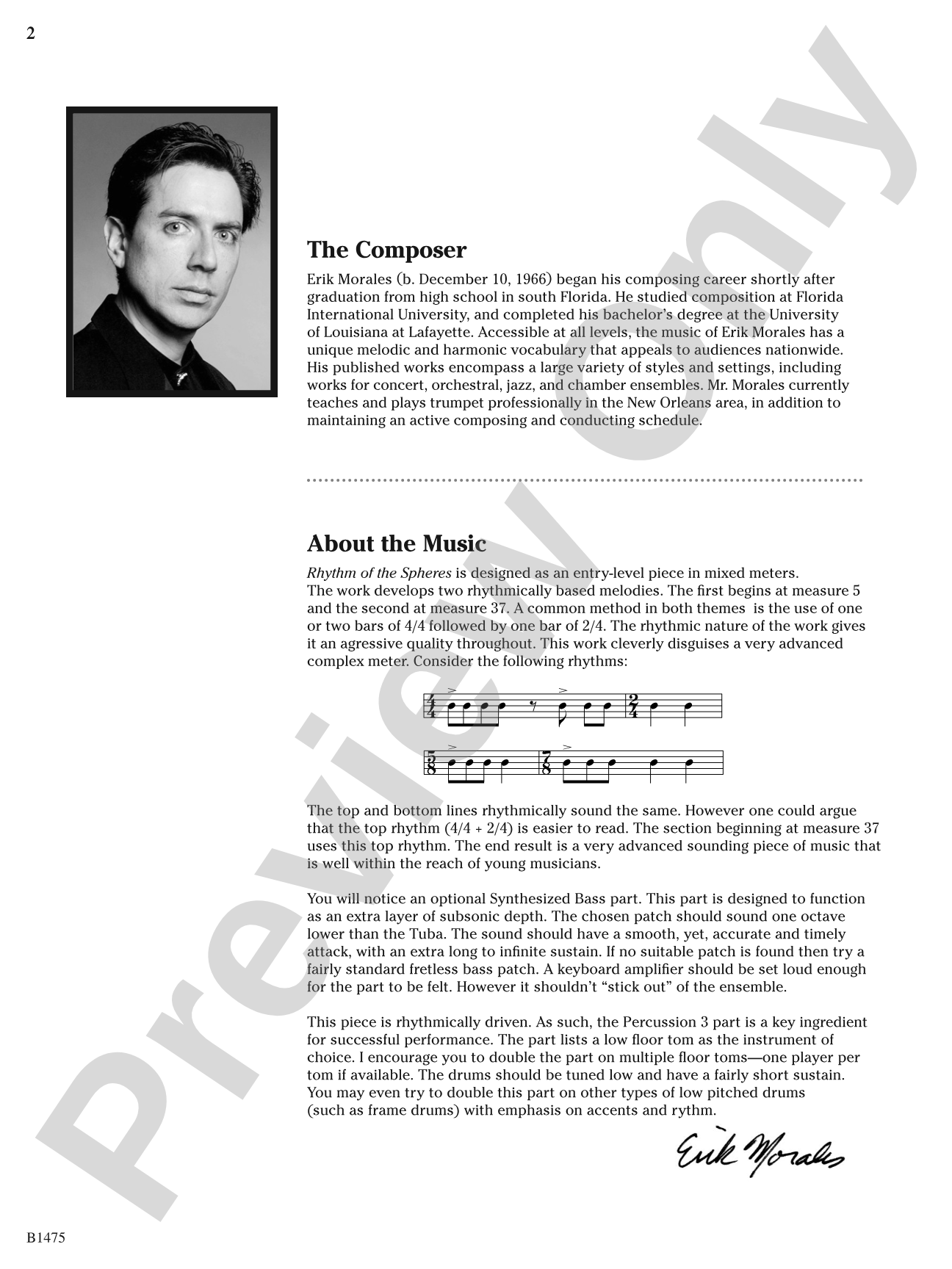 Rhythm of the Spheres: Concert Band Conductor Score & Parts